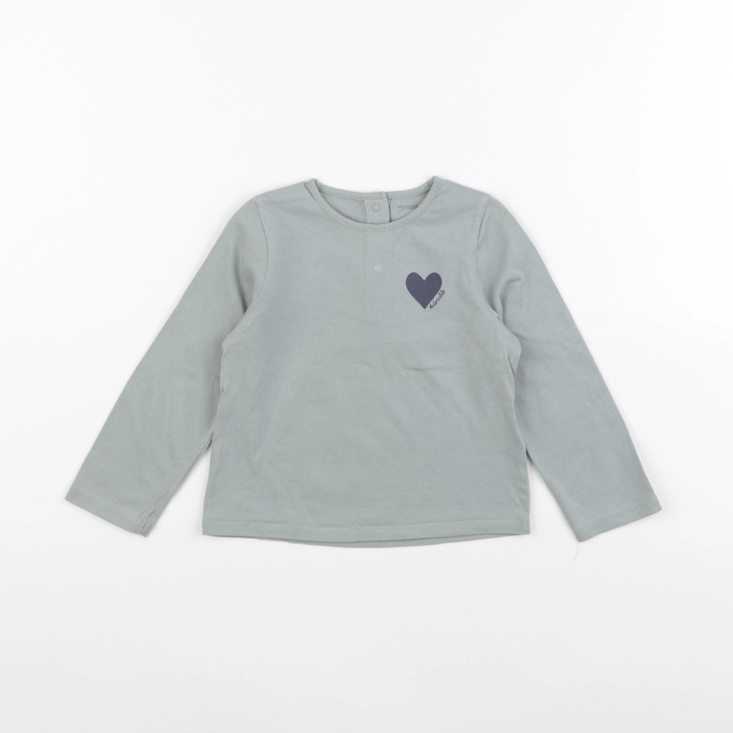 Vertbaudet - tee-shirt vert - 24 mois