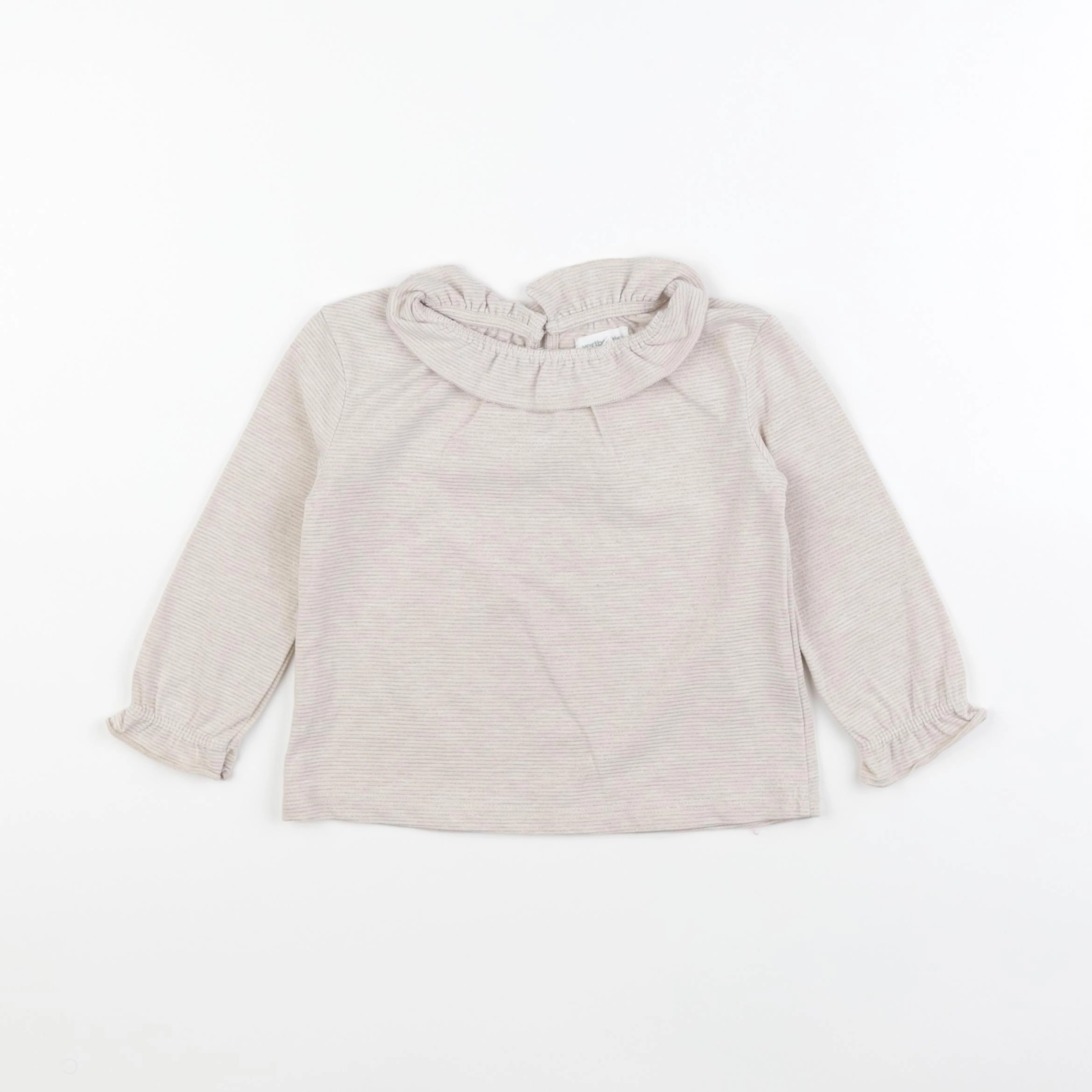 Vertbaudet - tee-shirt beige - 24 mois