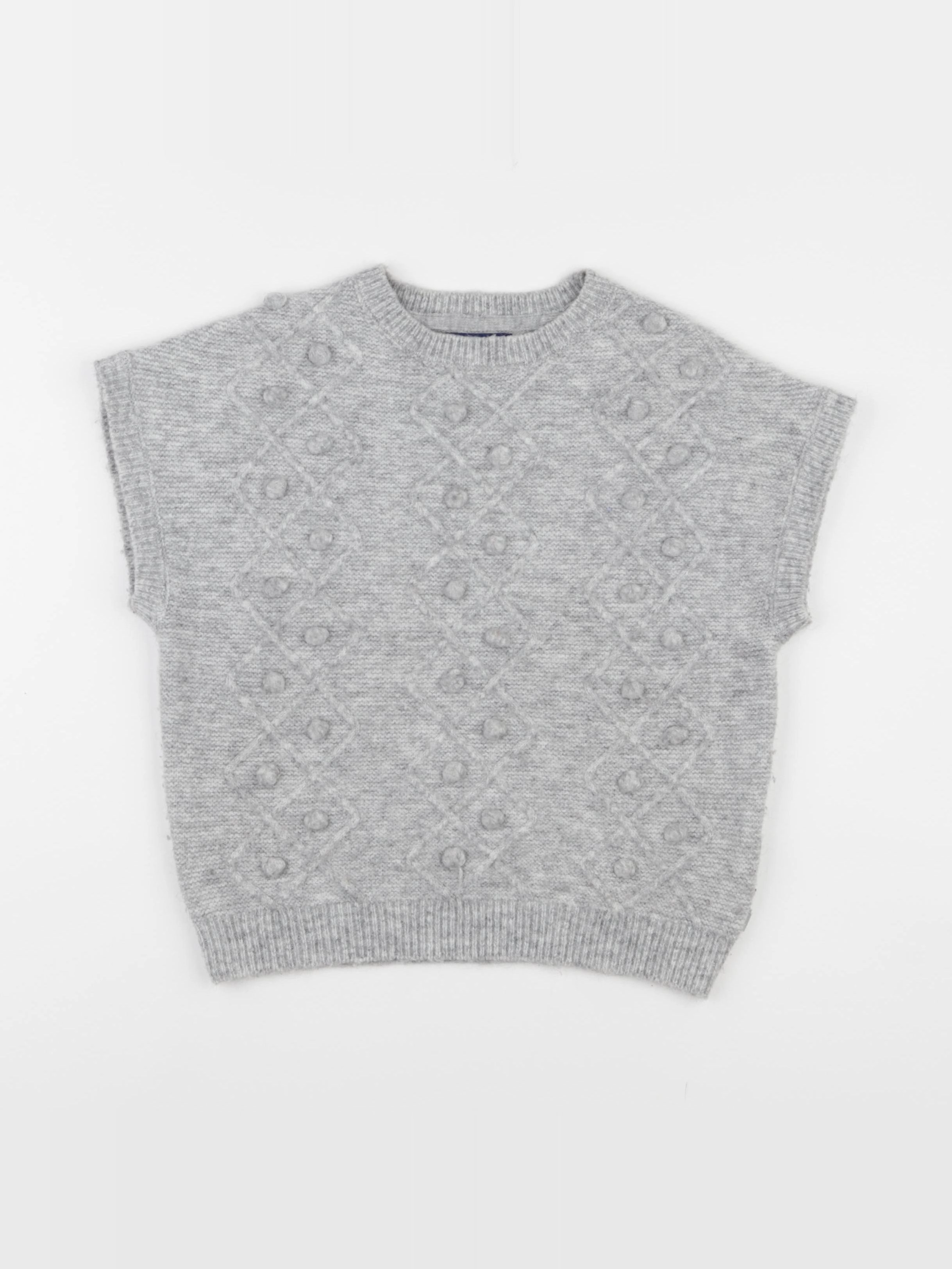 Okaidi - pull gris - 8 ans