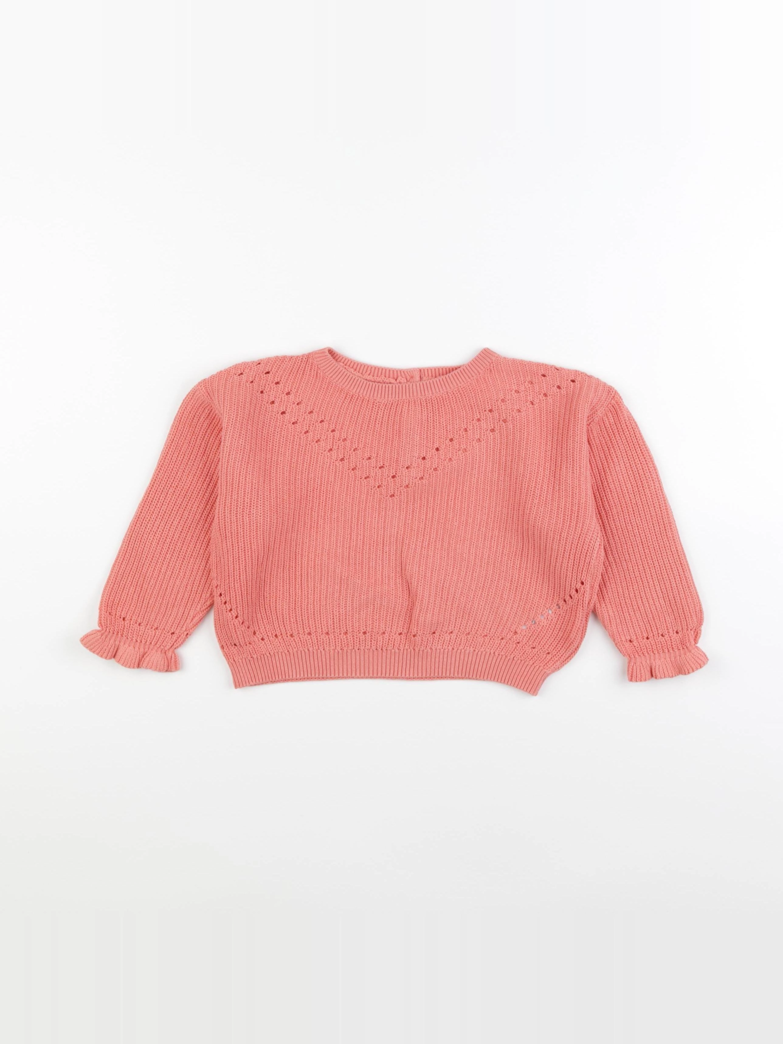 Vertbaudet - pull rose - 24 mois