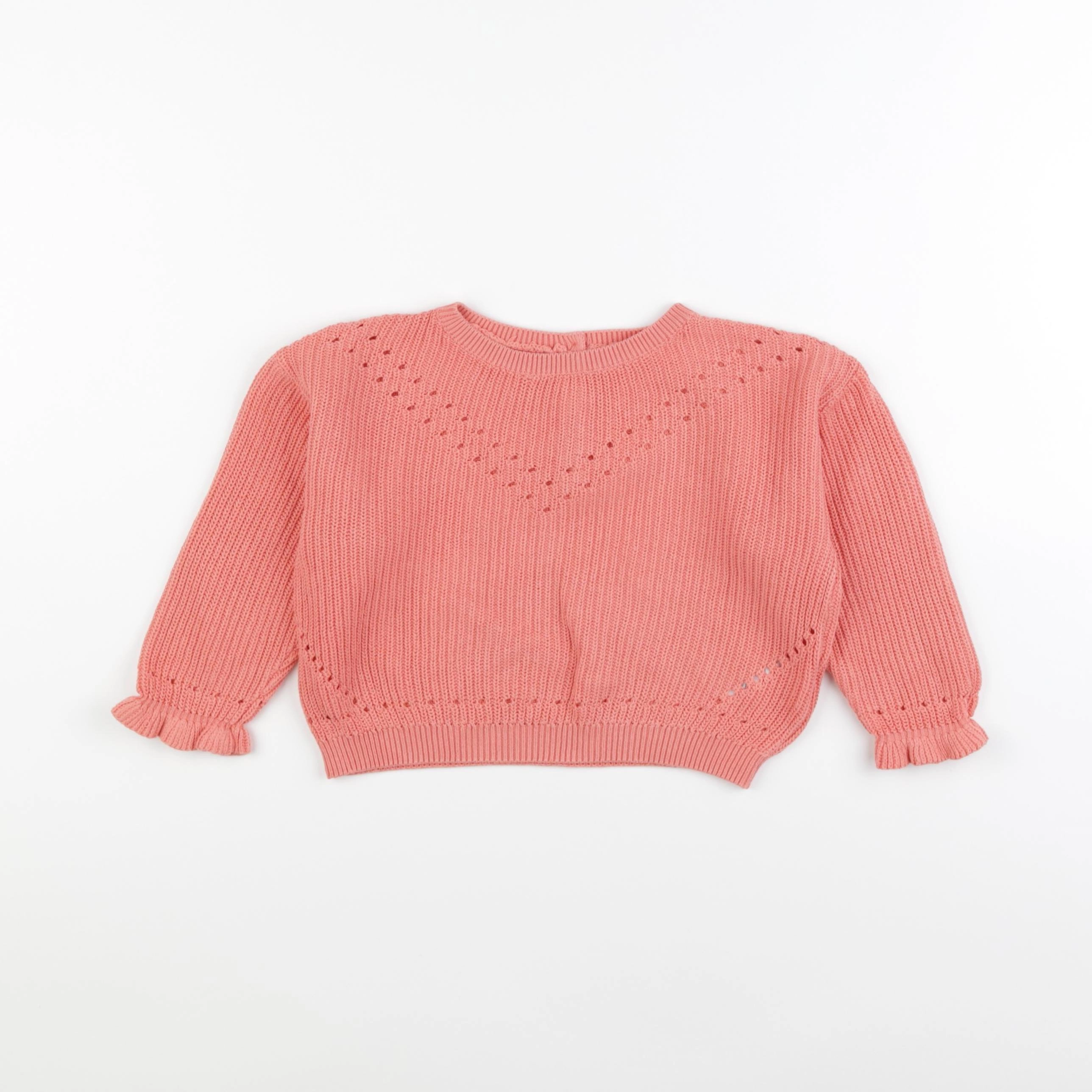 Vertbaudet - pull rose - 24 mois