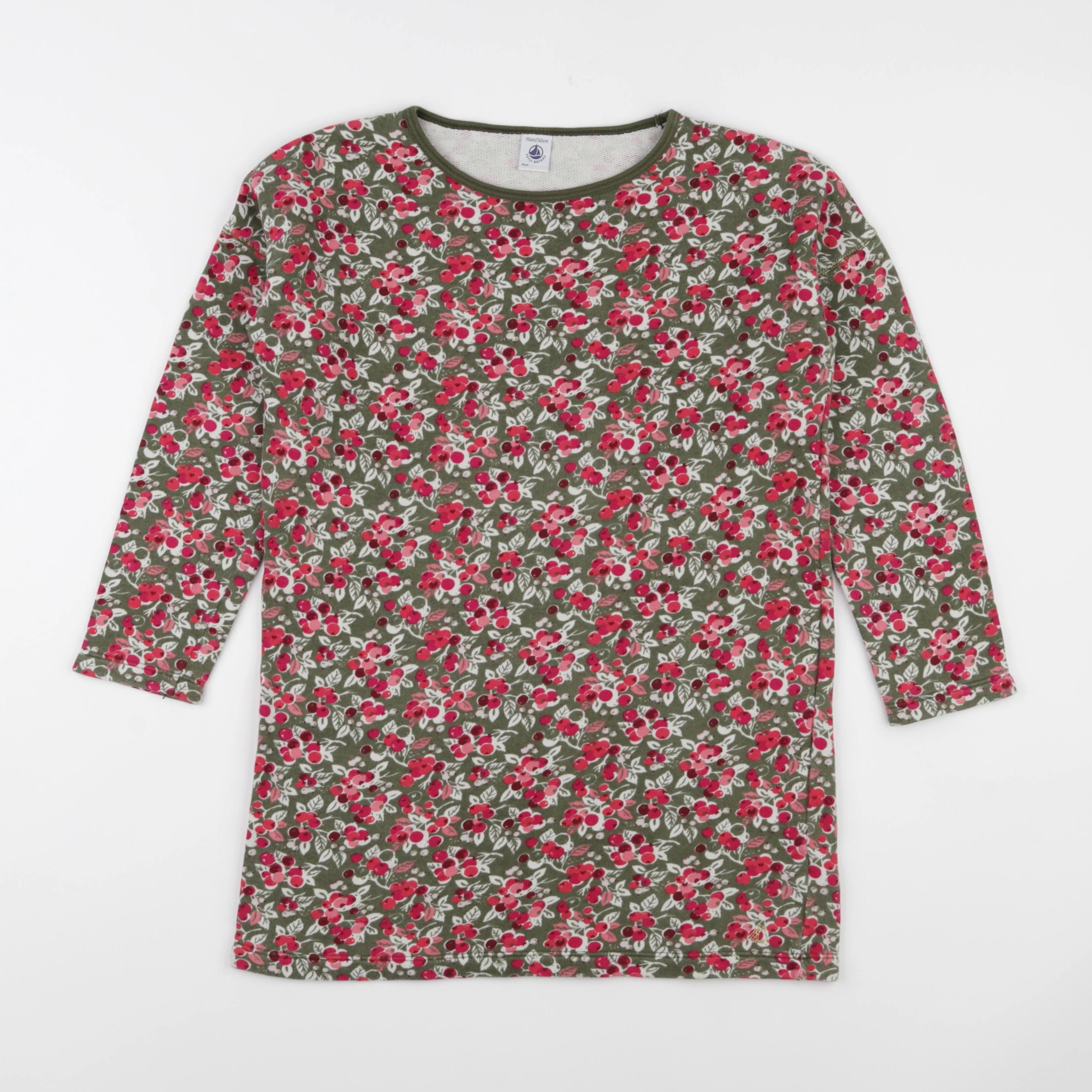 Petit Bateau - tee-shirt rose, vert - 10 ans