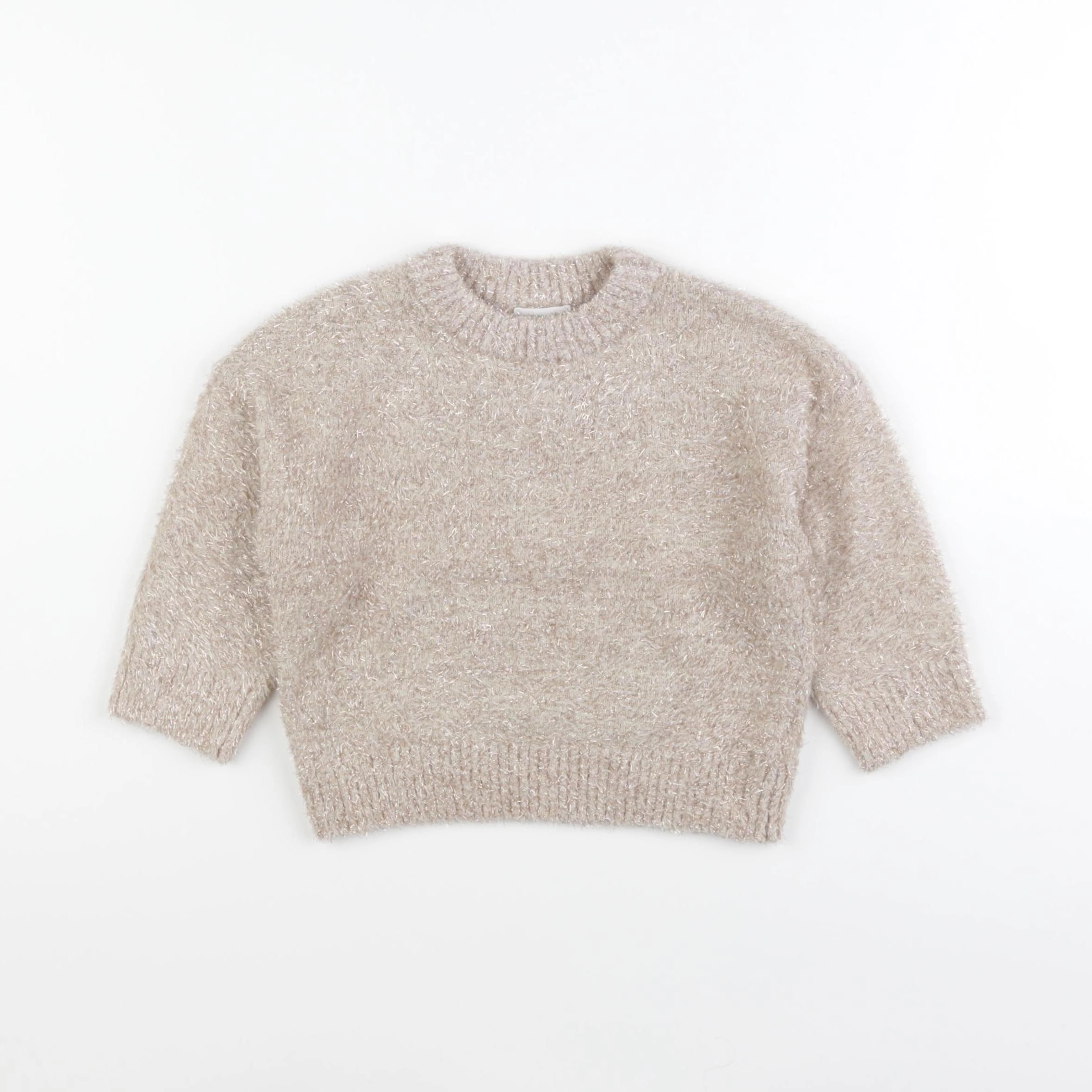 Vertbaudet - pull beige - 2 ans