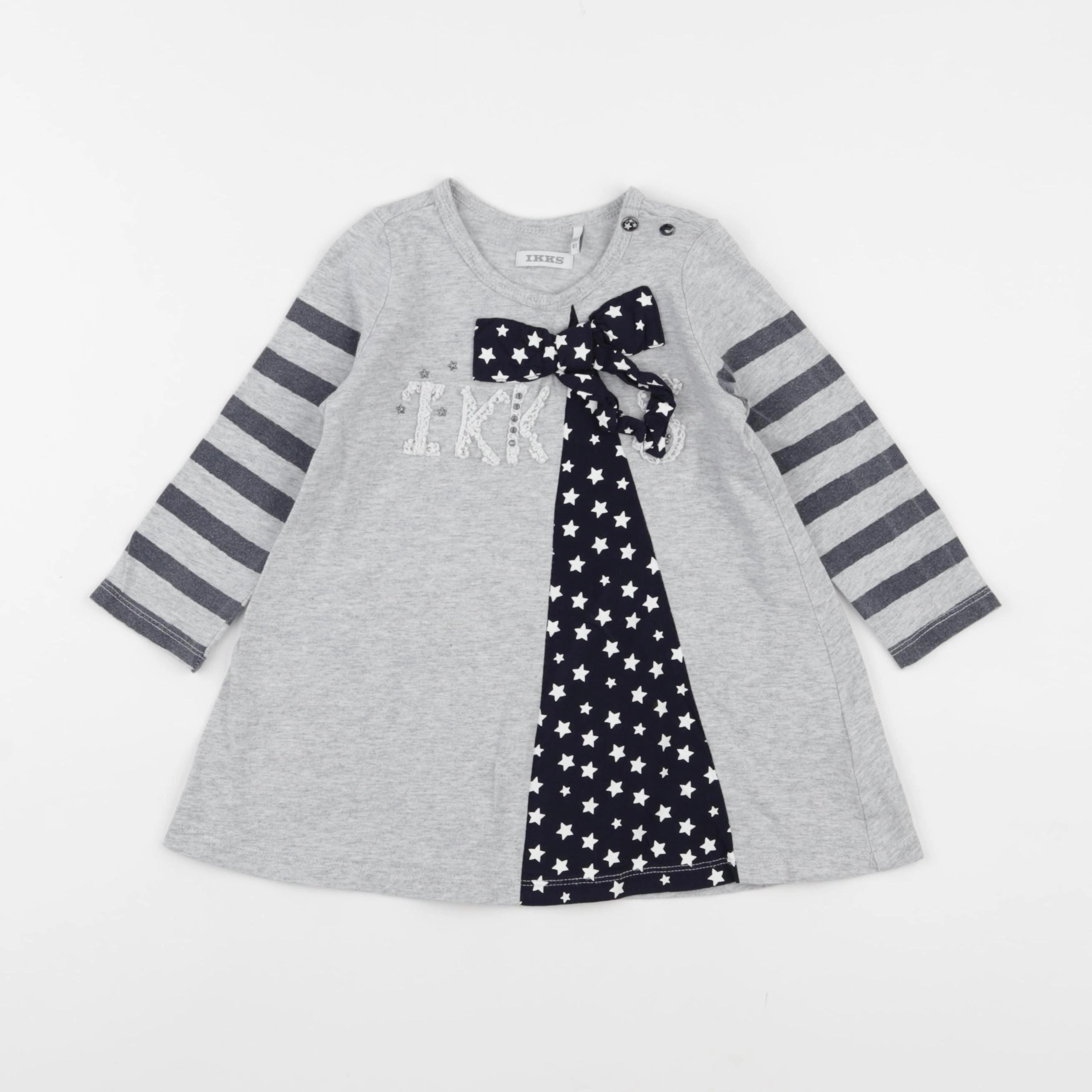 IKKS - robe gris - 18 mois