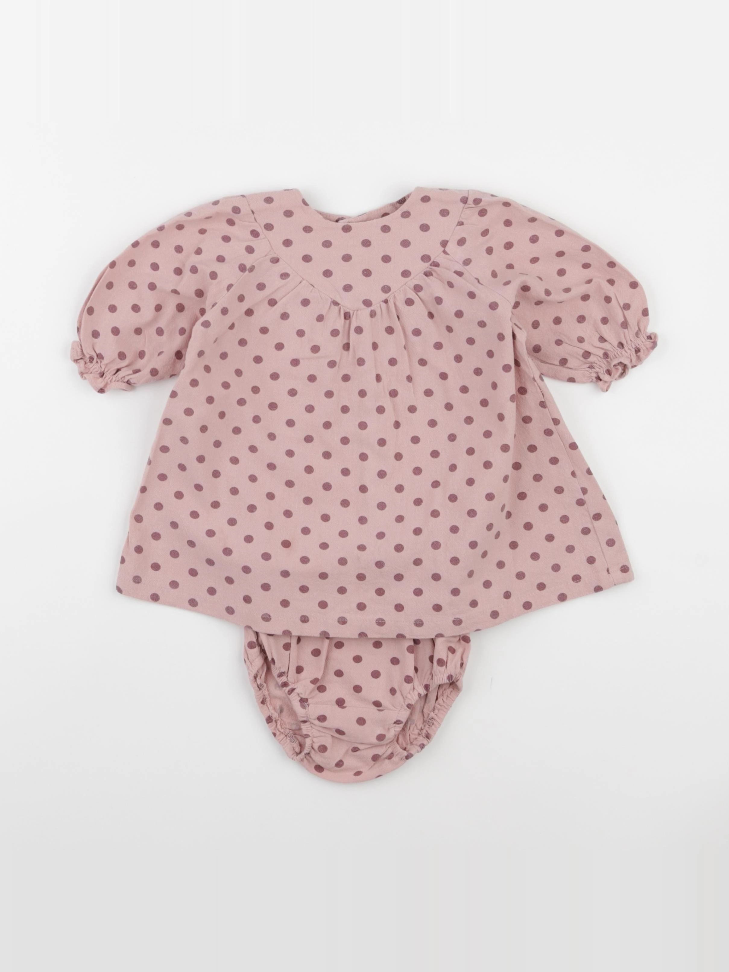 Zara - robe rose - 6/9 mois