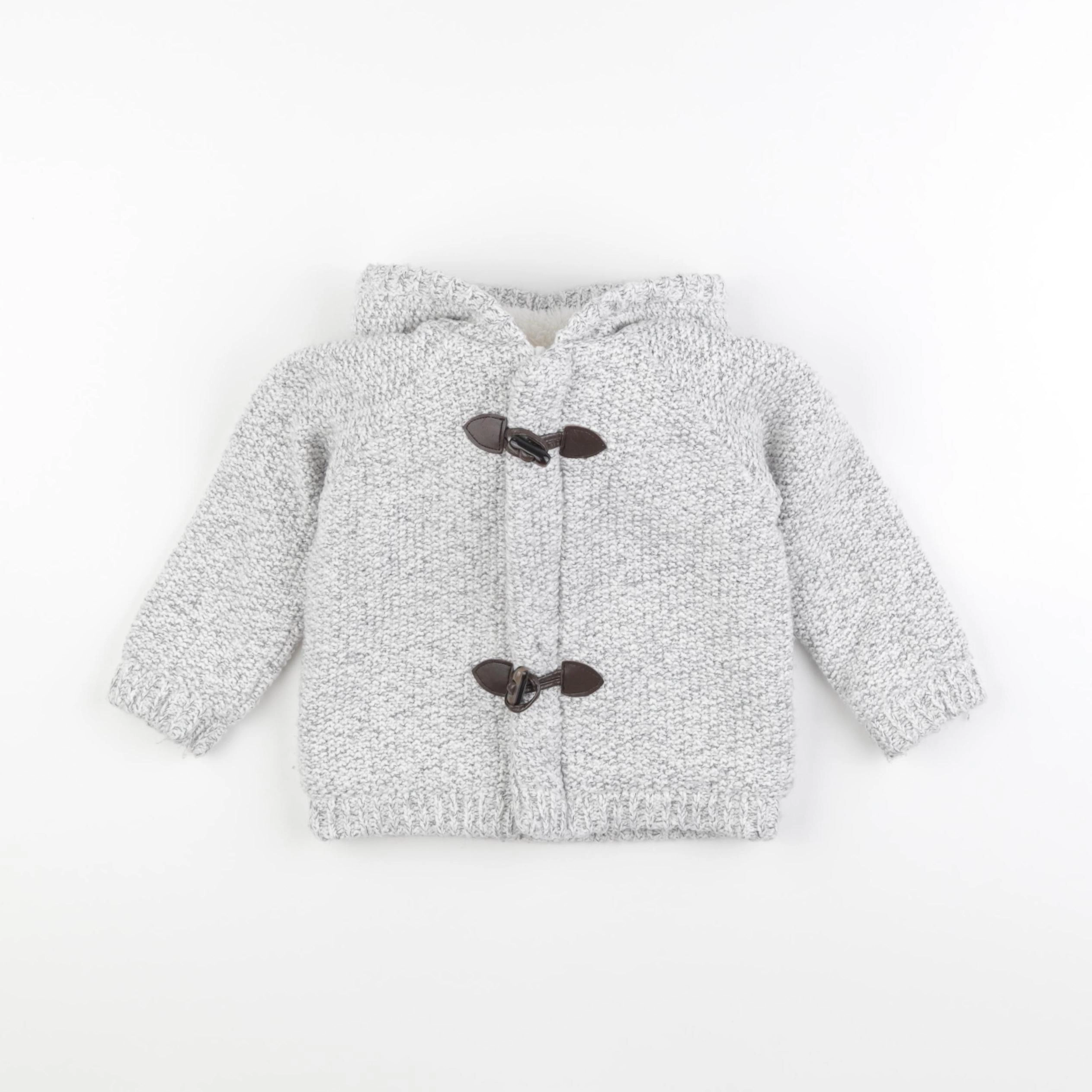 Vertbaudet - veste gris - 2 ans