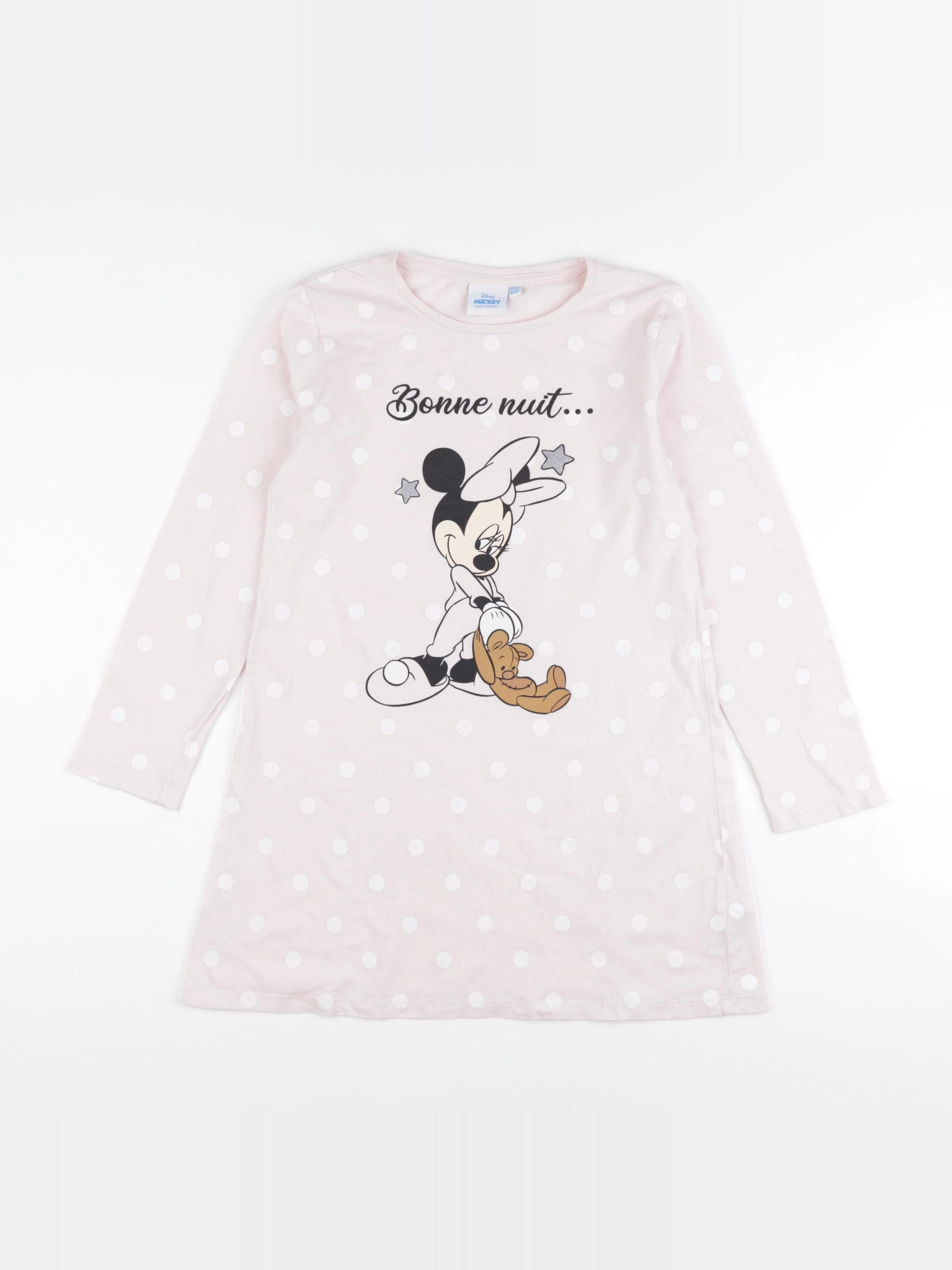 Vertbaudet - chemise de nuit coton rose - 10 ans