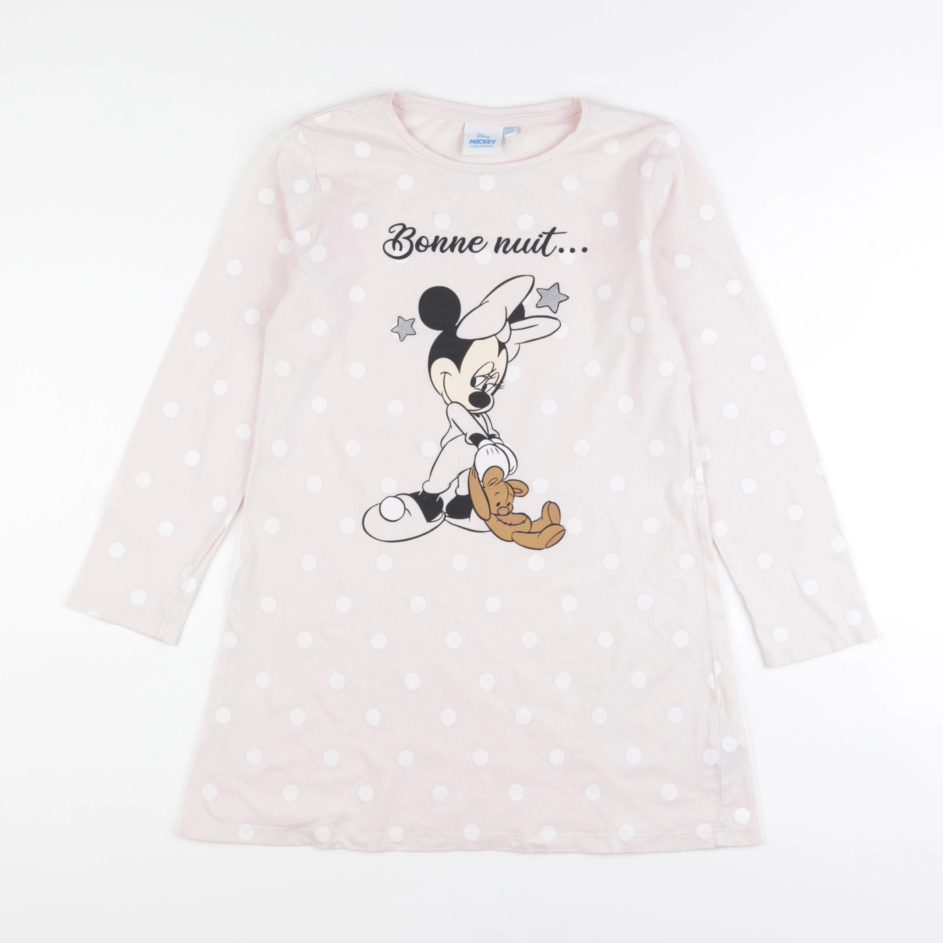 Vertbaudet - chemise de nuit coton rose - 10 ans
