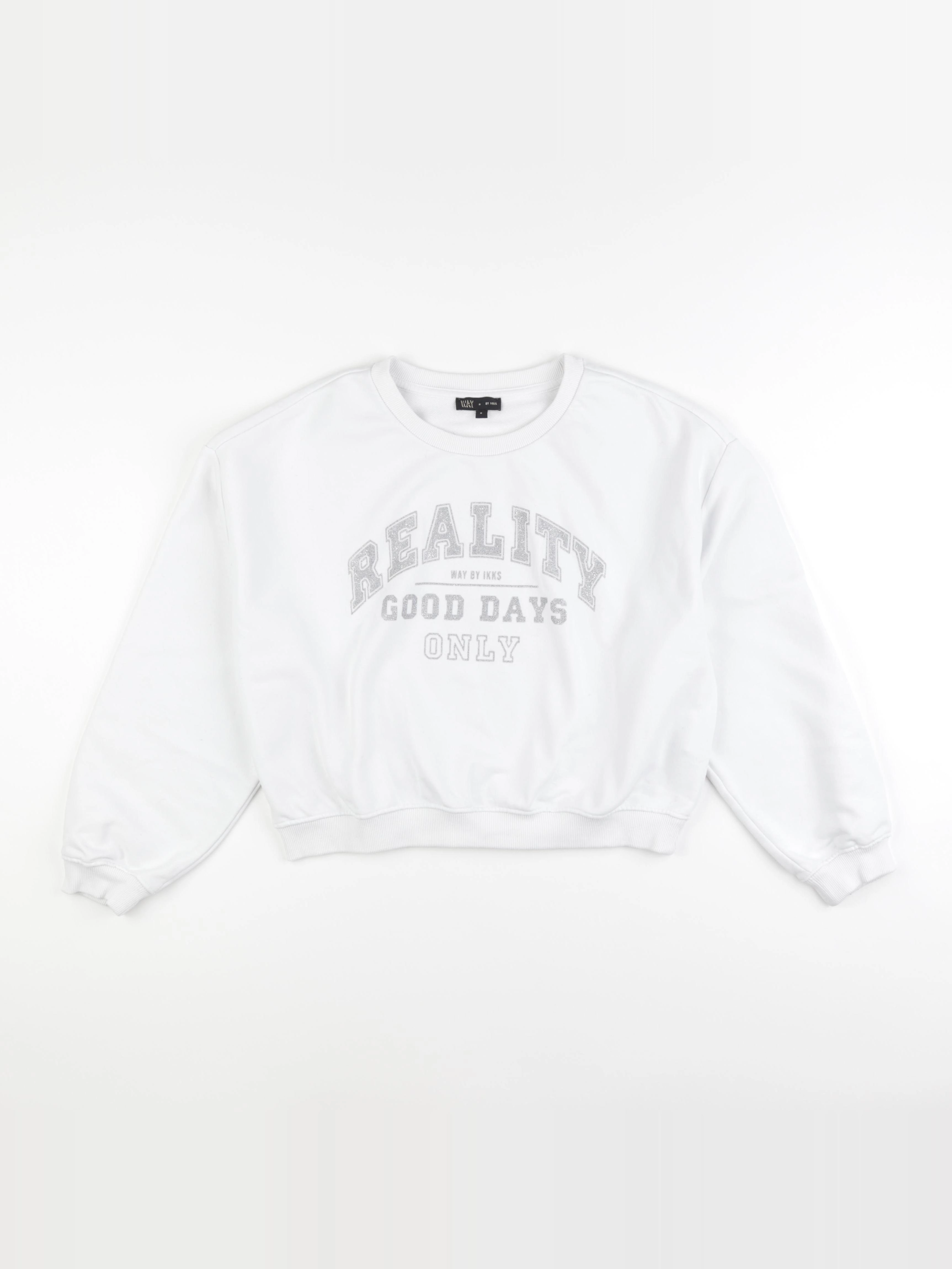 IKKS - sweat blanc - 14 ans