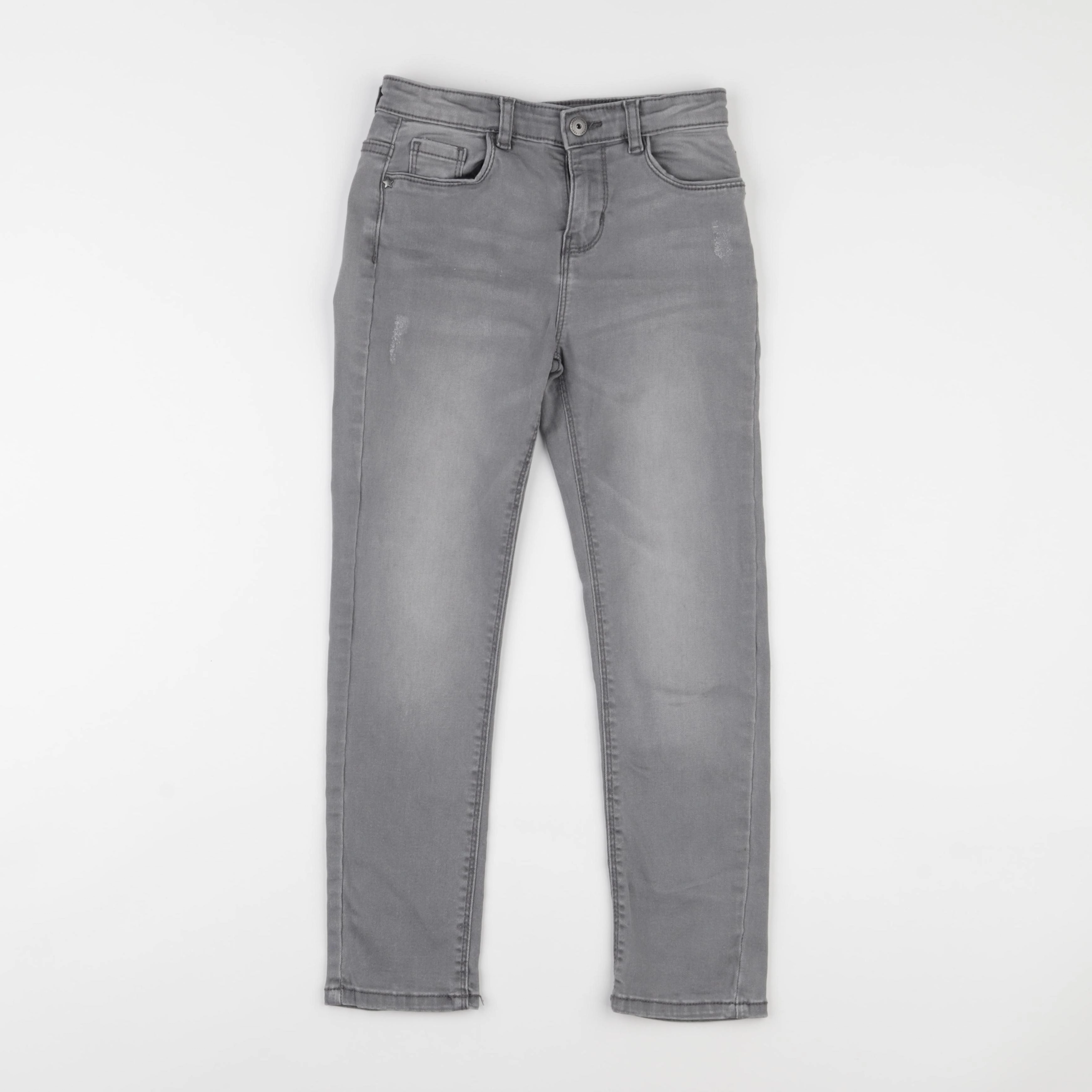 Vertbaudet - jean gris - 8 ans