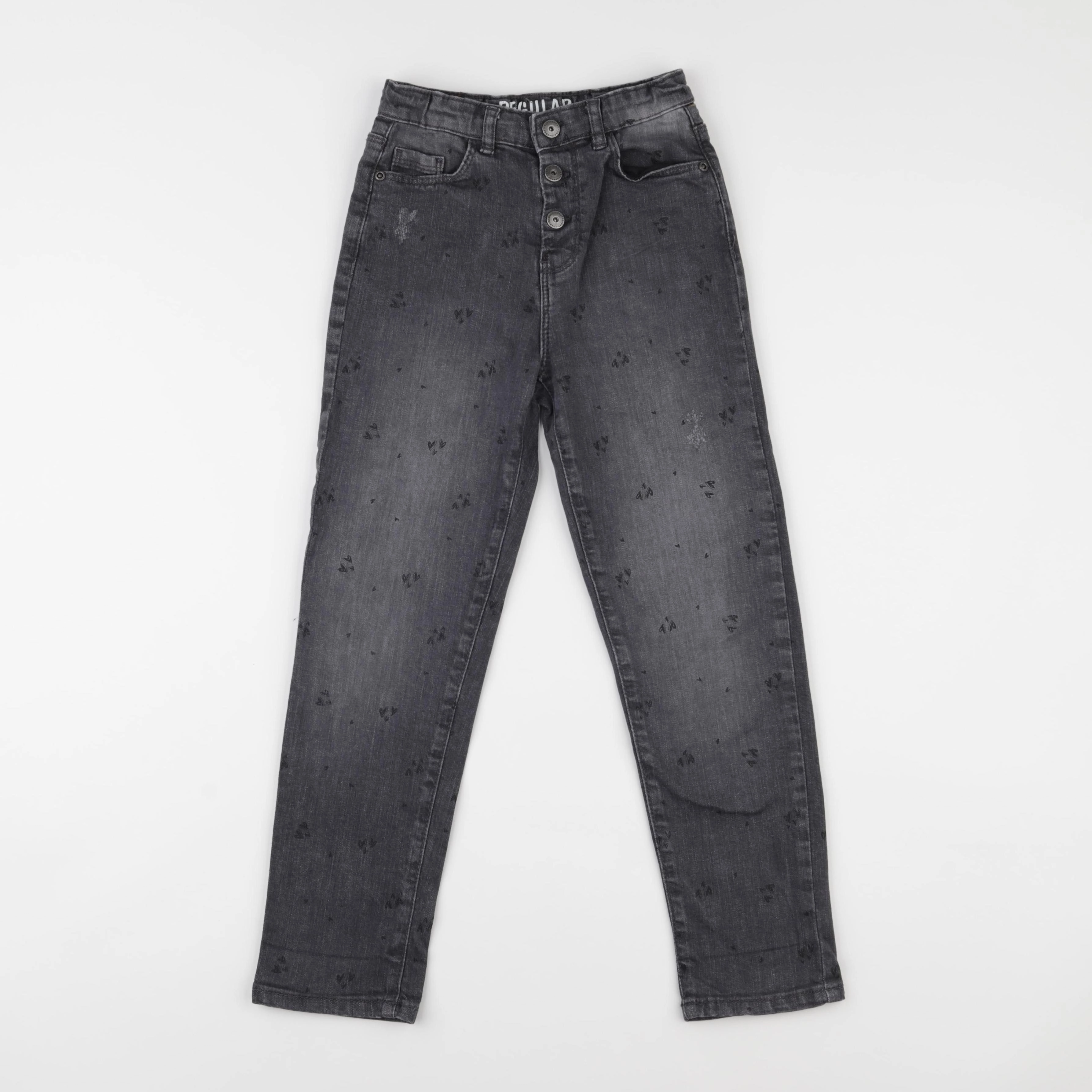 Vertbaudet - jean gris - 8 ans
