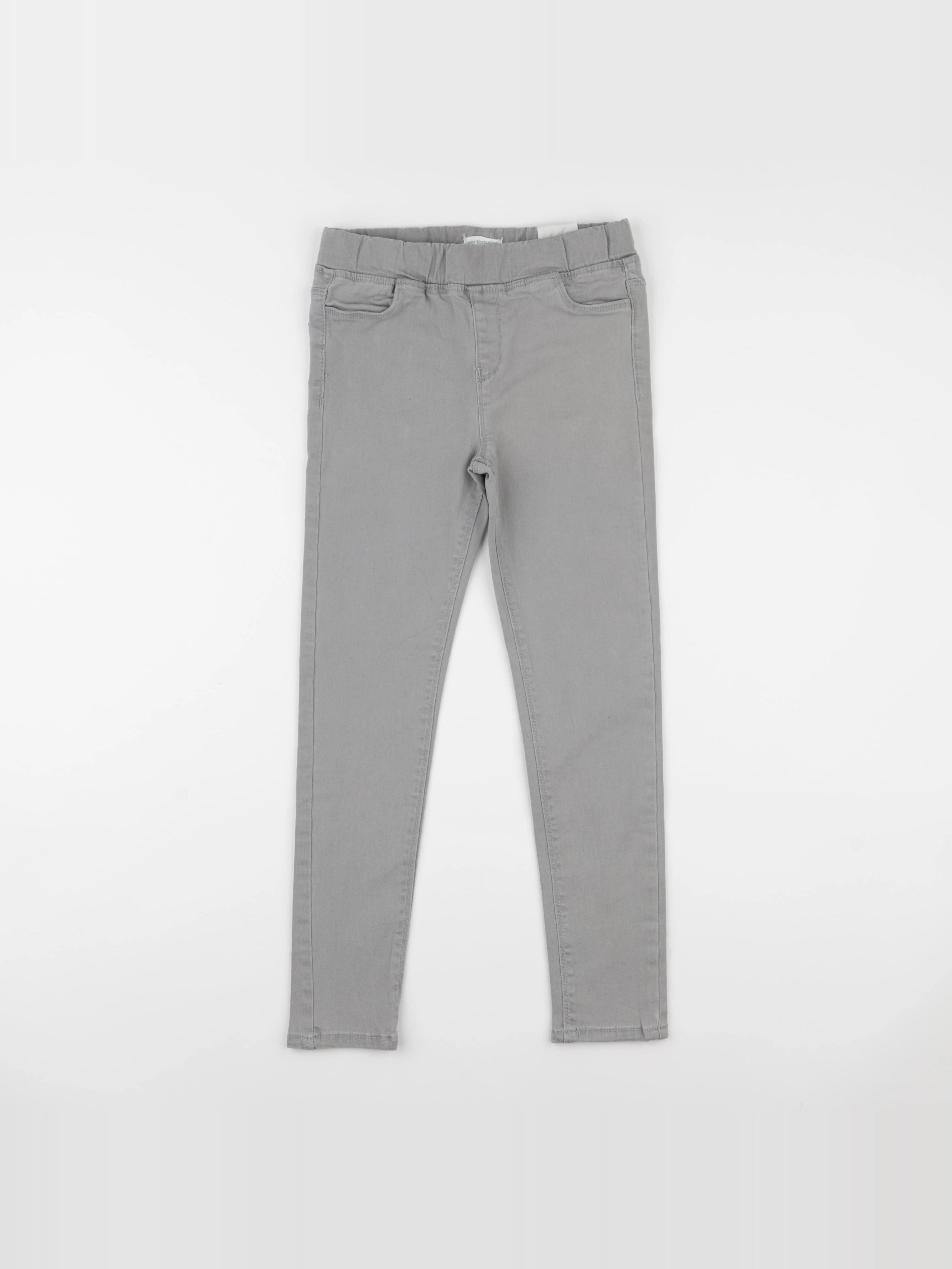 Vertbaudet - jegging gris - 9 ans