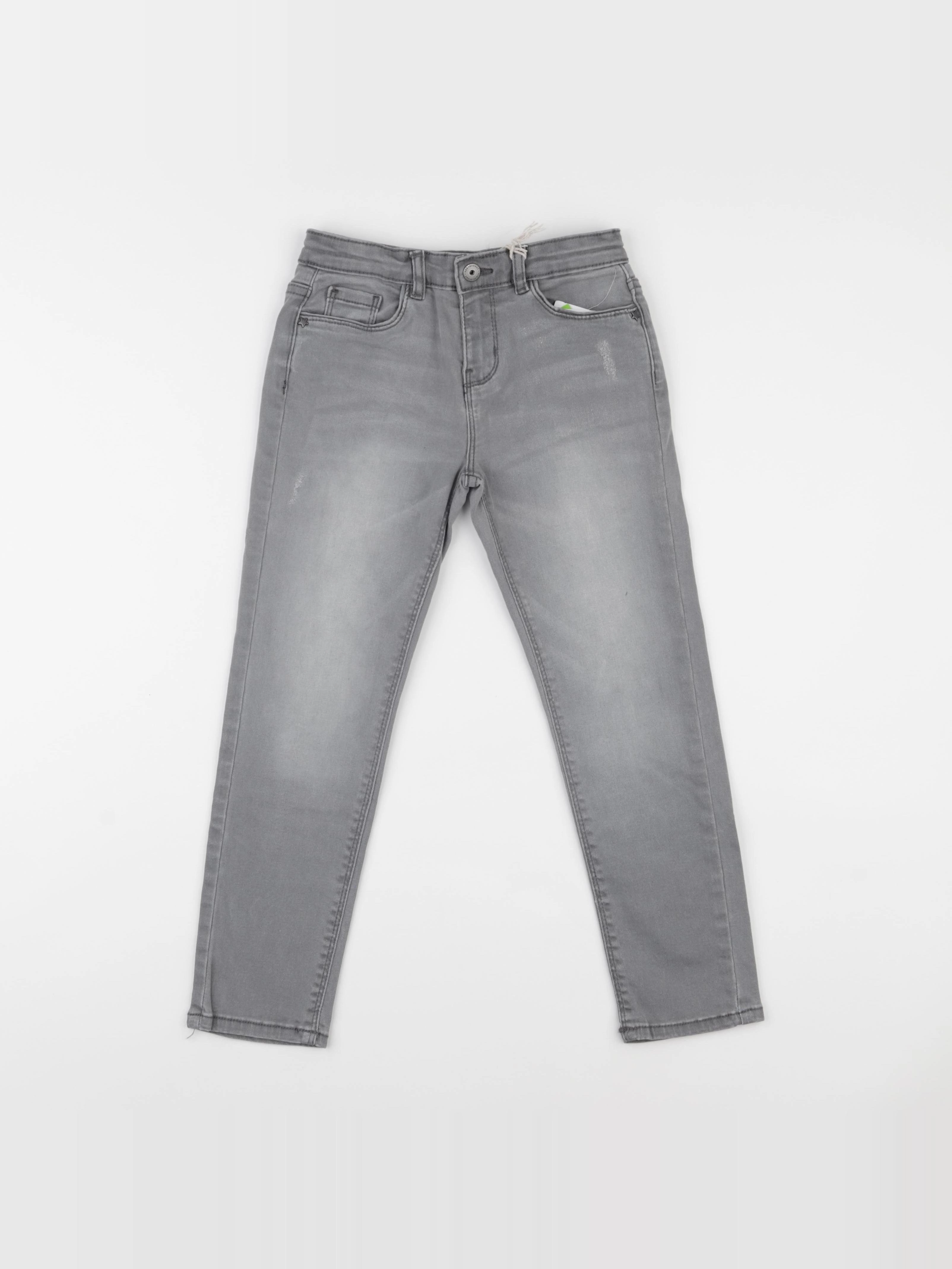 Vertbaudet - jean gris - 7 ans