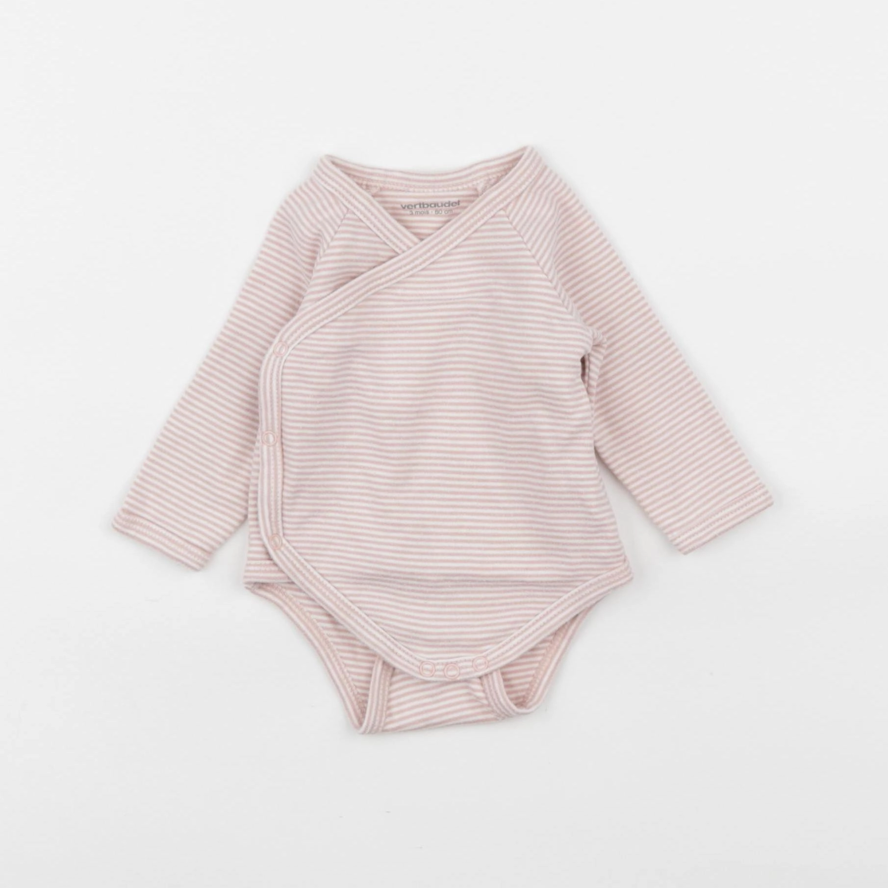 Vertbaudet - body rose - 3 mois