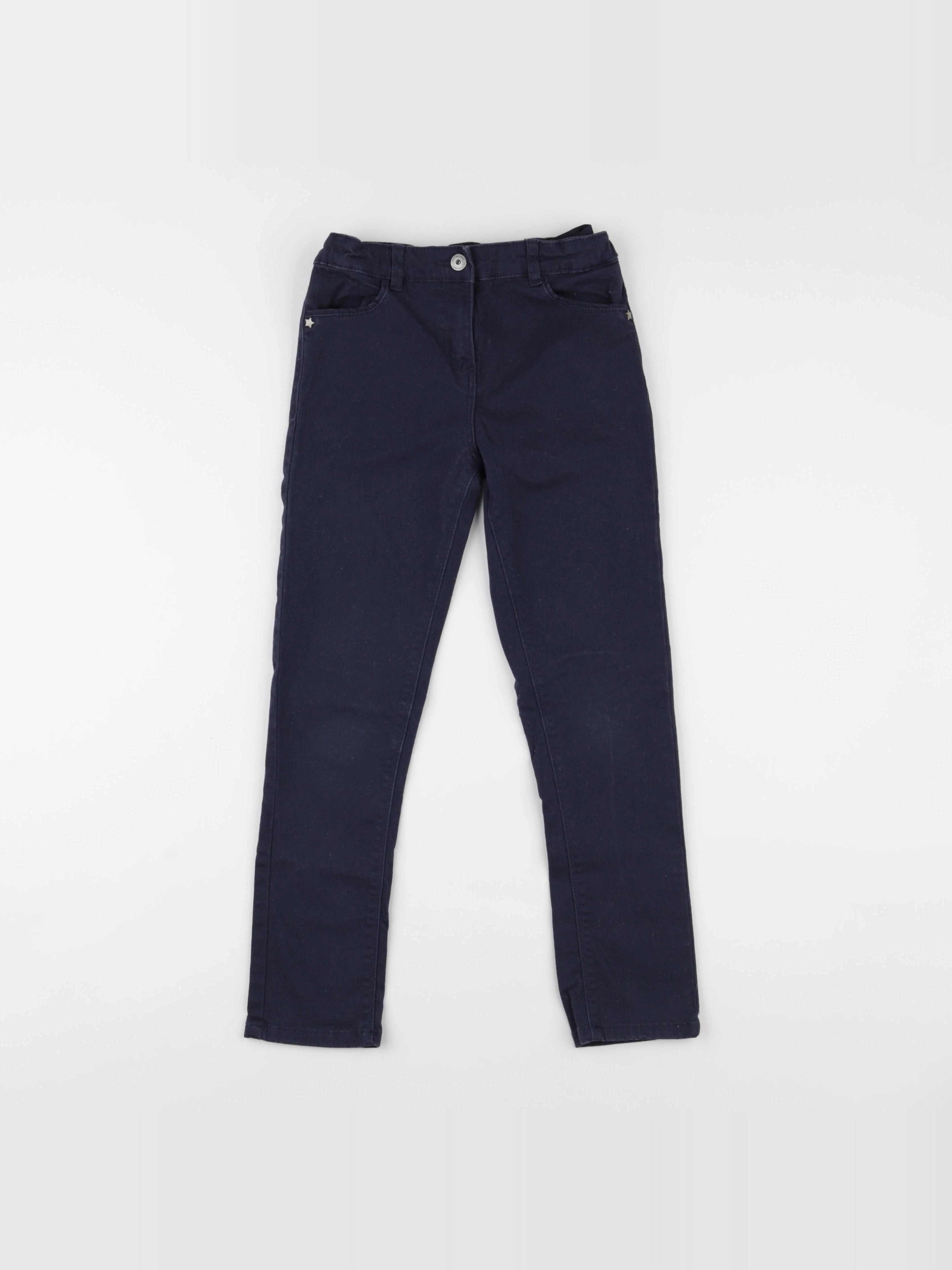 Vertbaudet - pantalon bleu - 8 ans
