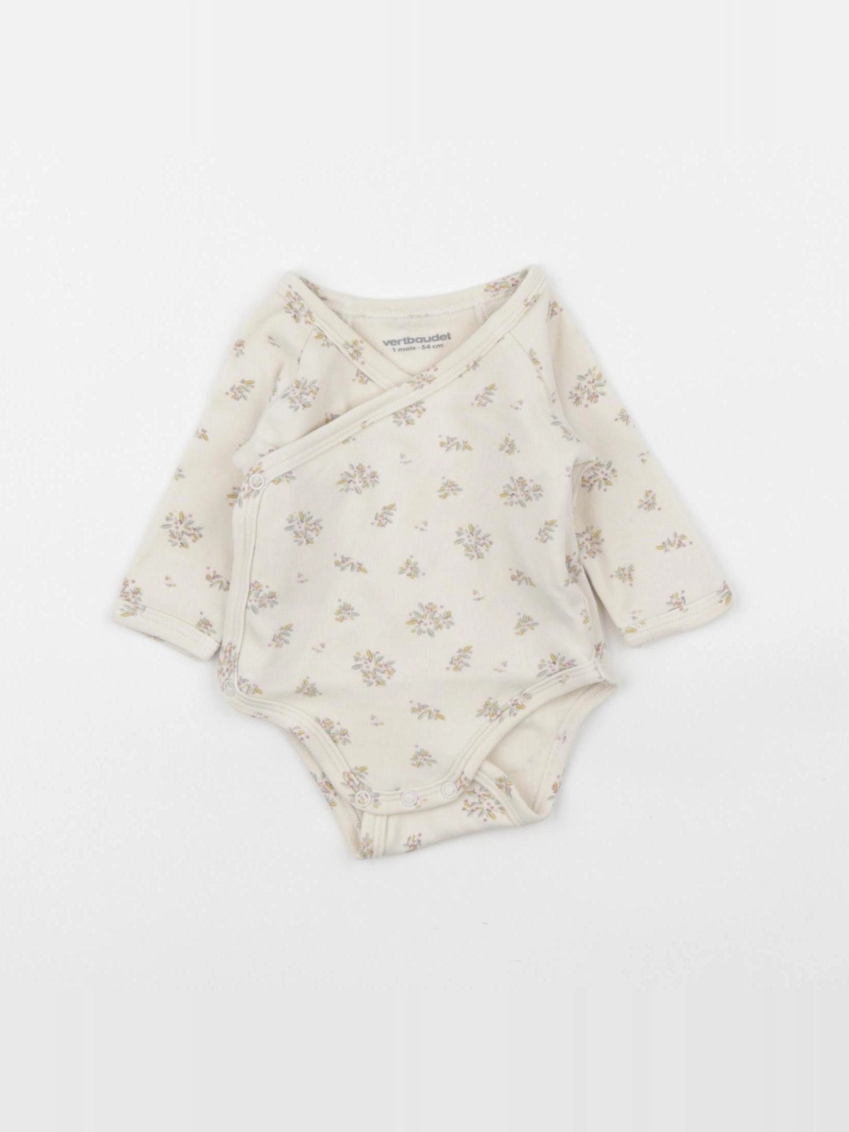 Vertbaudet - body beige - 1 mois