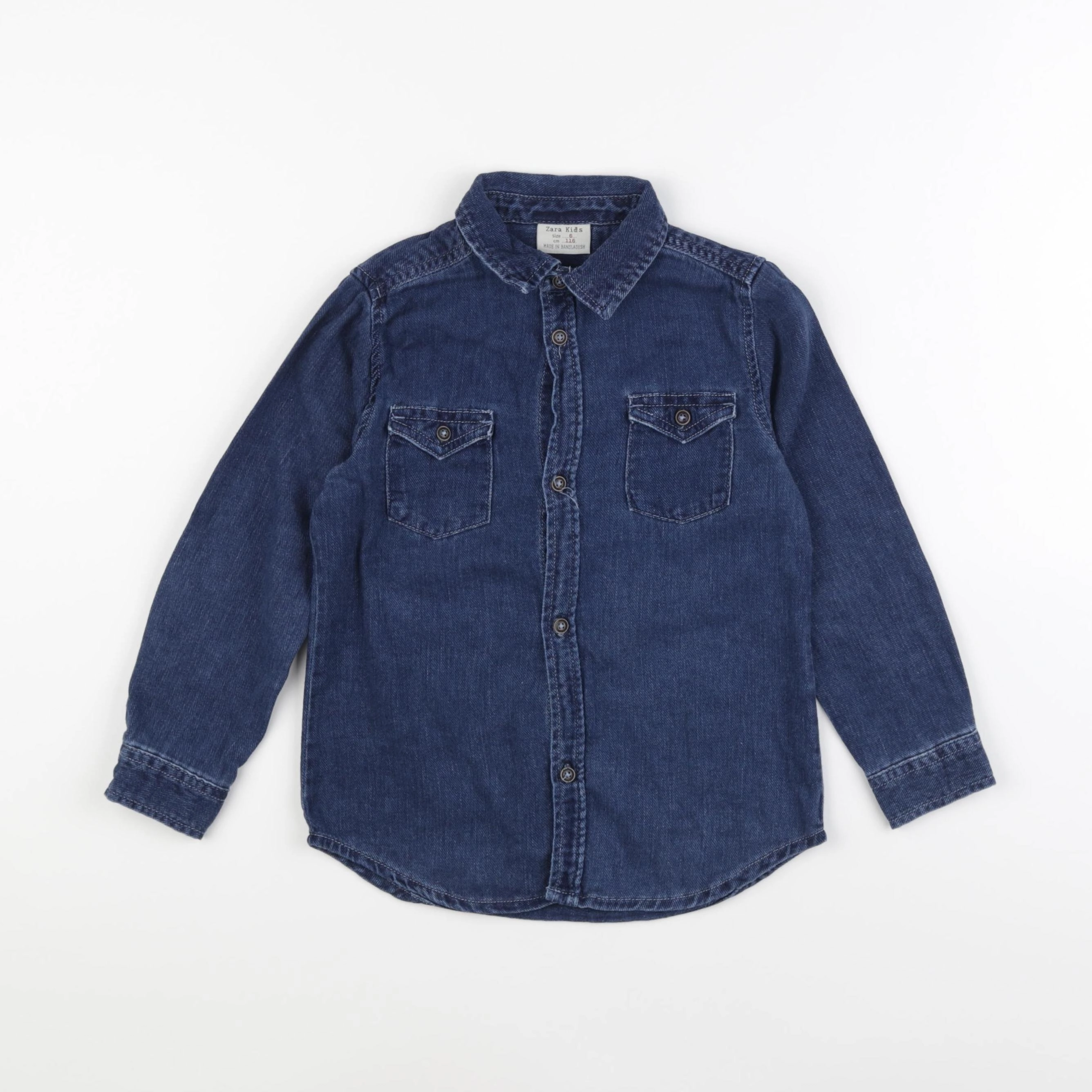 Zara - chemise bleu - 6 ans