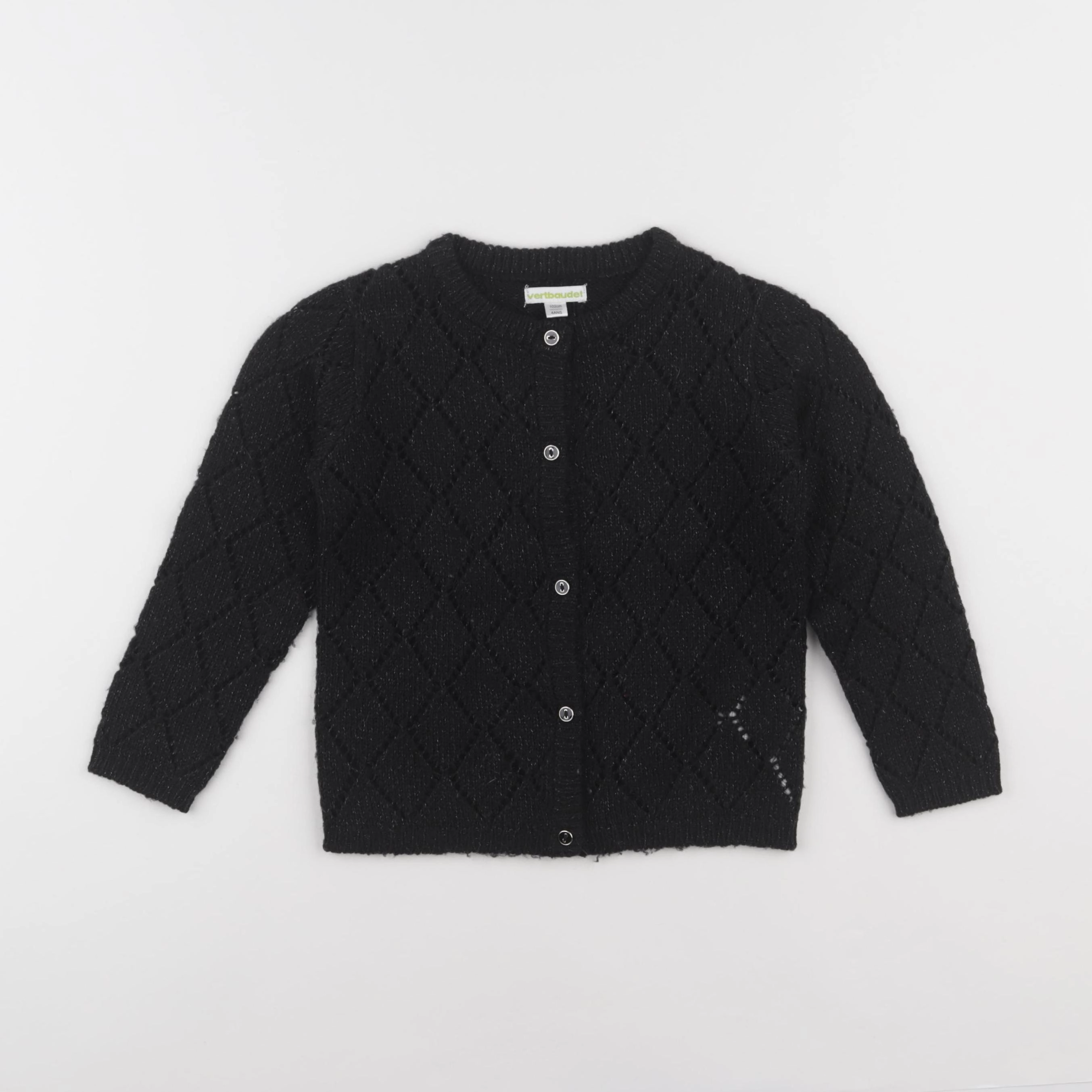 Vertbaudet - gilet noir - 4 ans