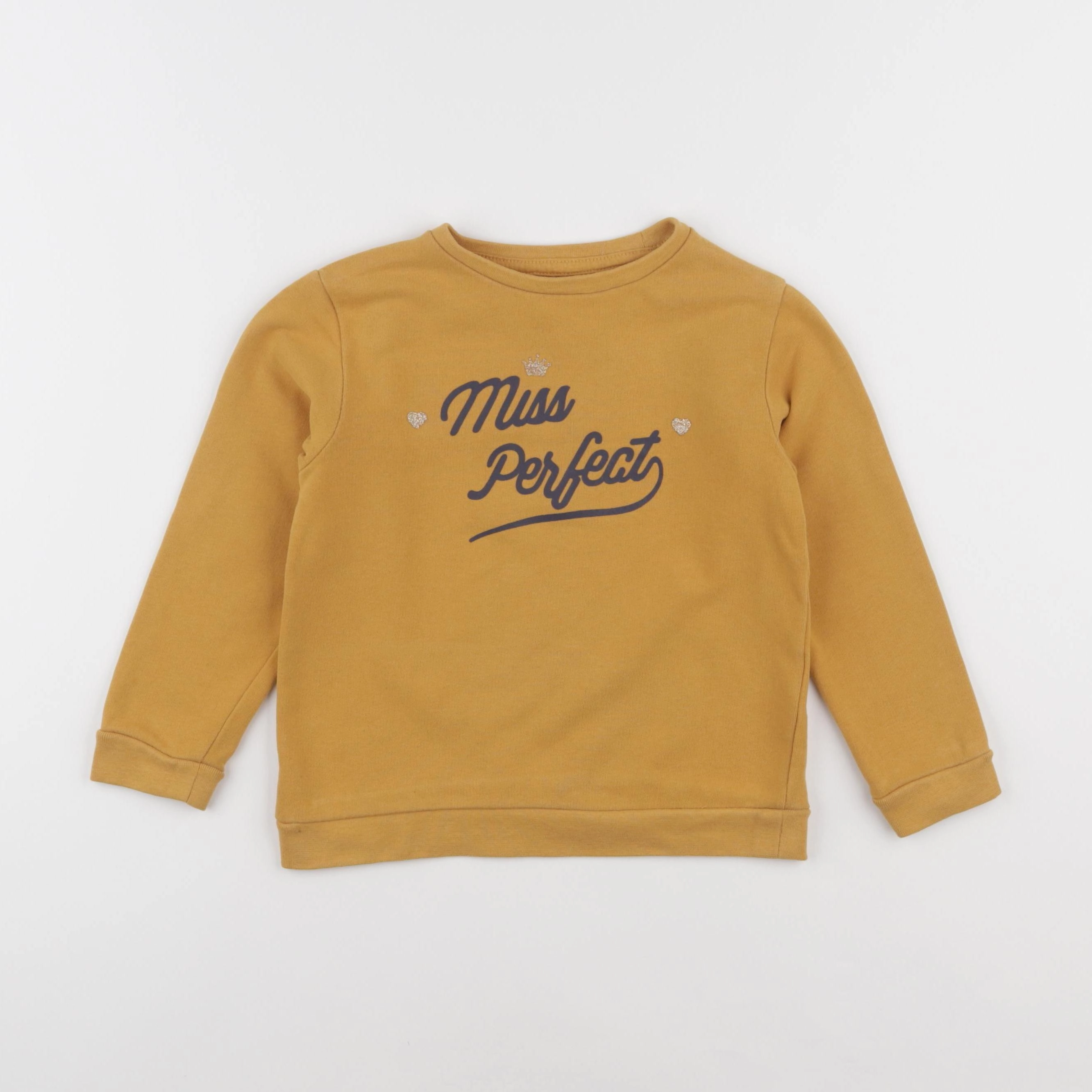 Vertbaudet - sweat jaune - 6 ans