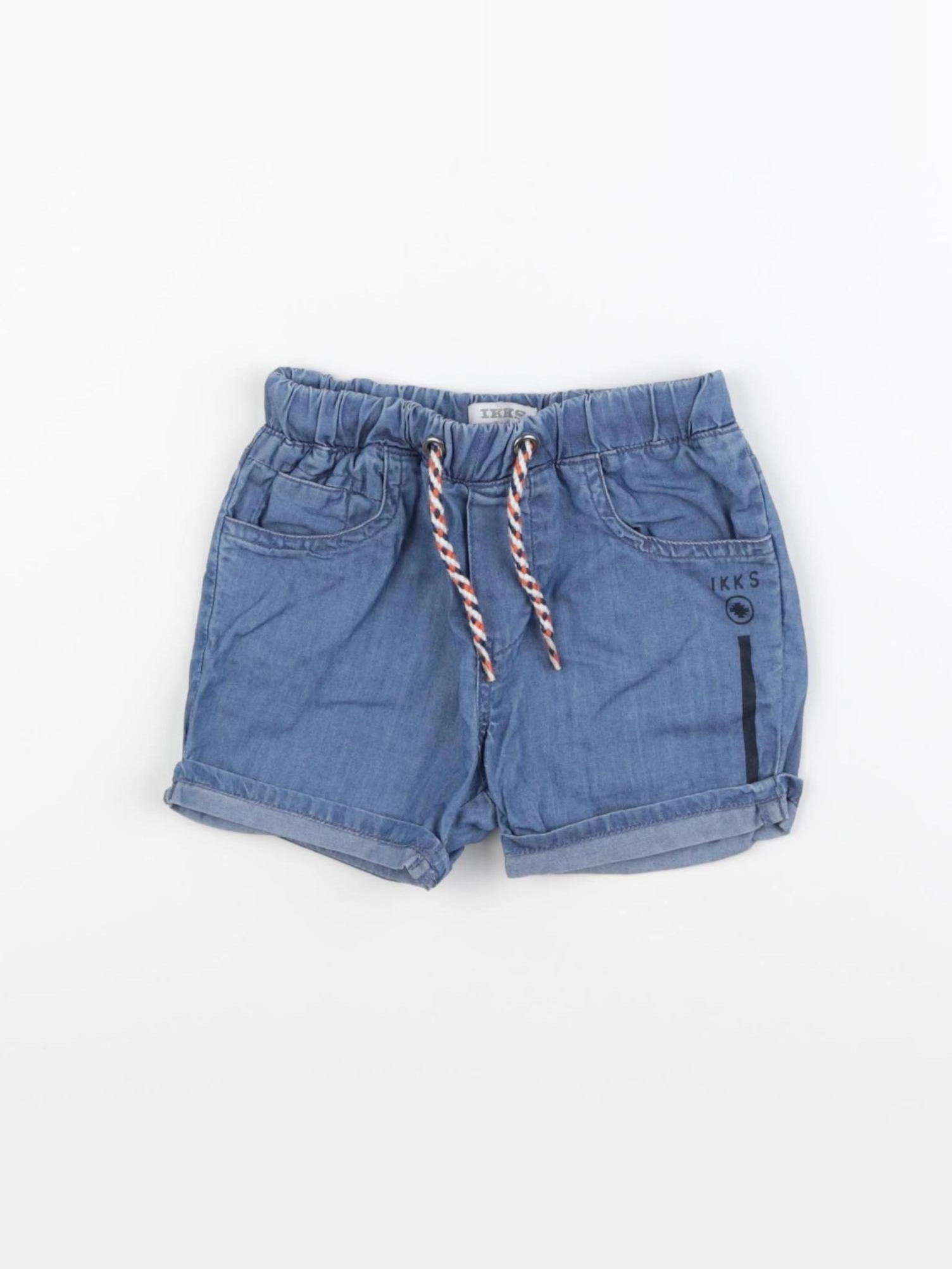 IKKS - short bleu - 6 mois