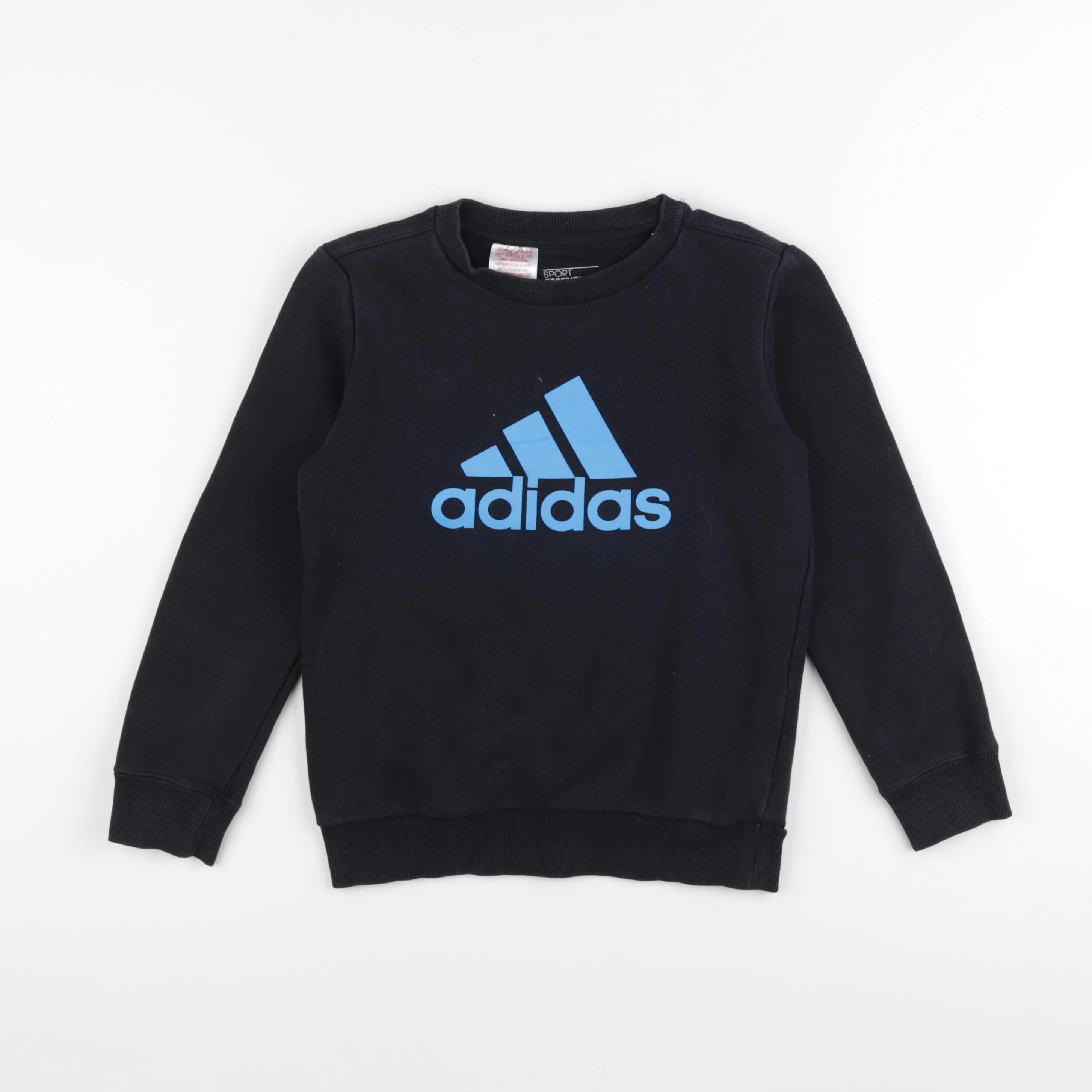 Adidas - sweat noir - 7/8 ans