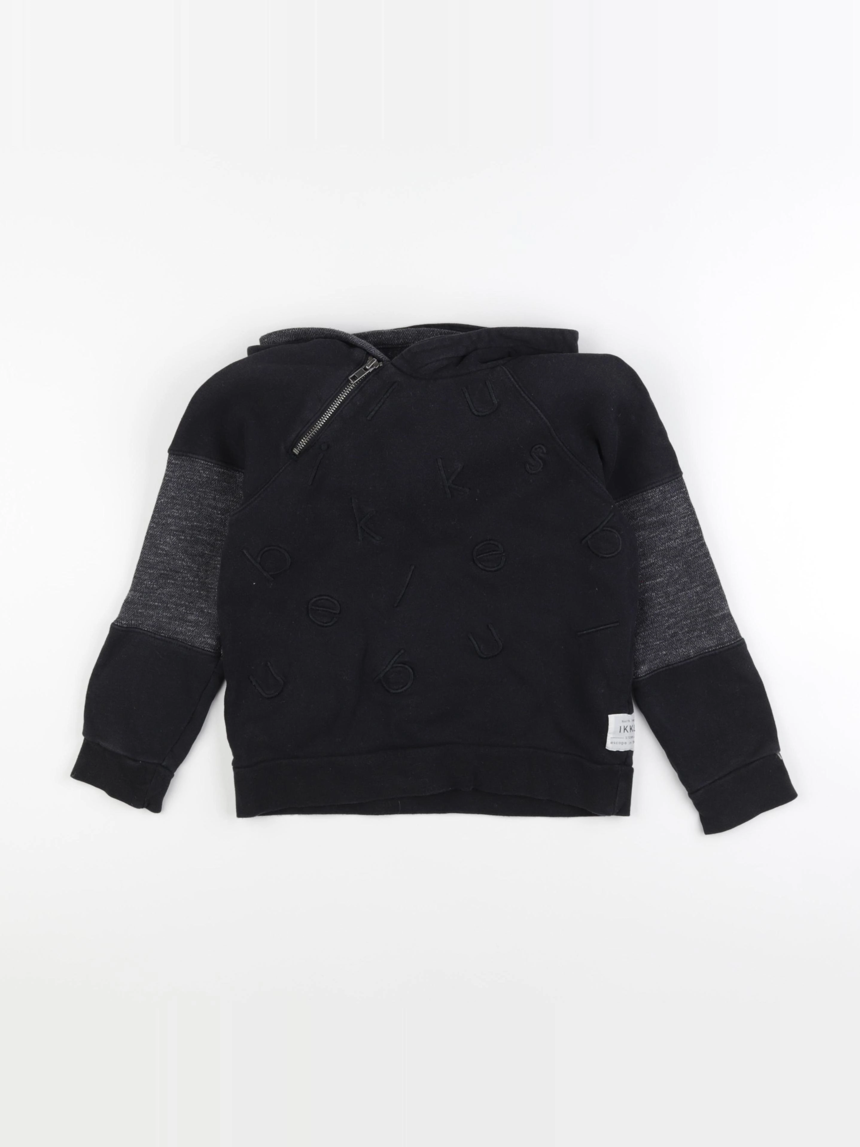 IKKS - sweat noir - 8 ans