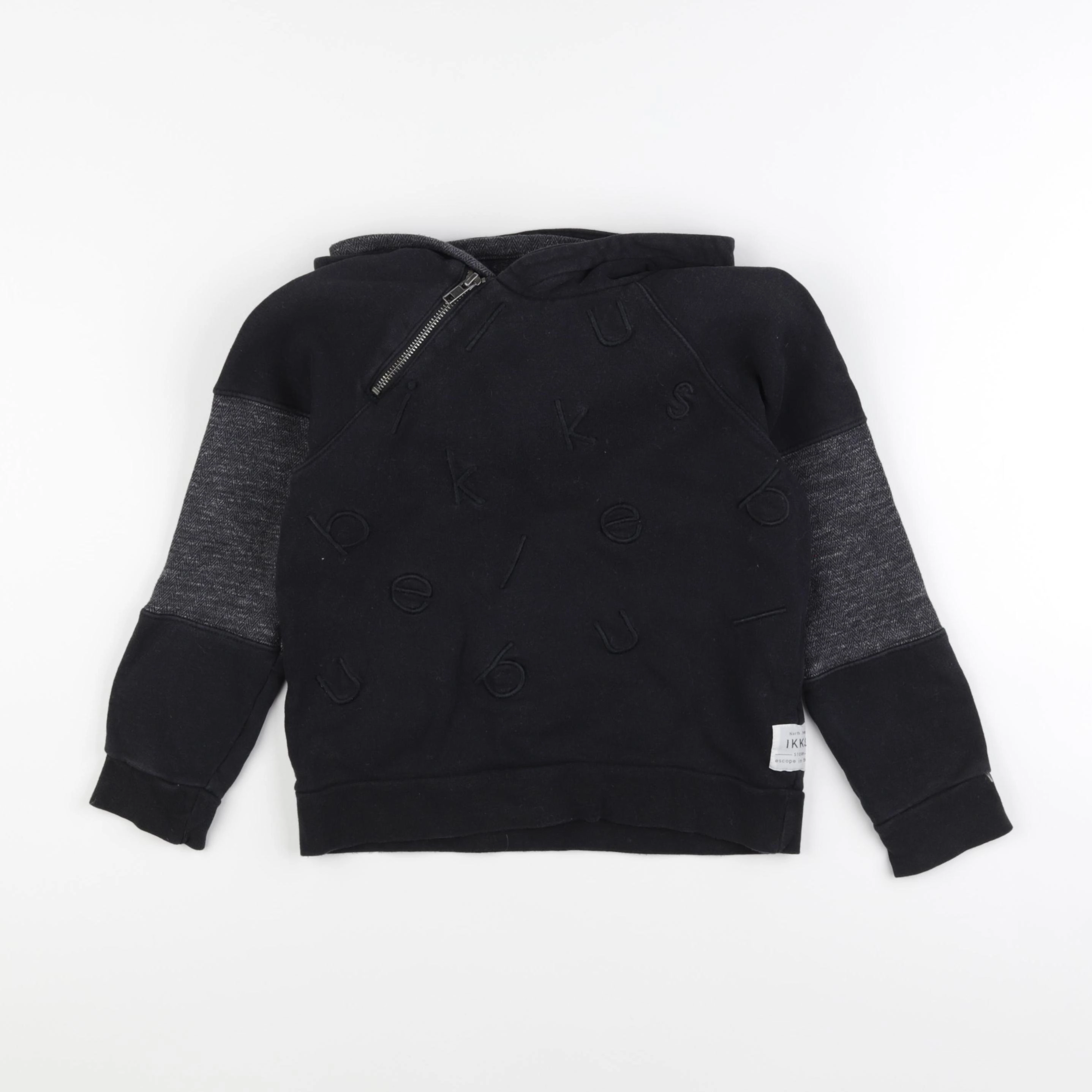IKKS - sweat noir - 8 ans