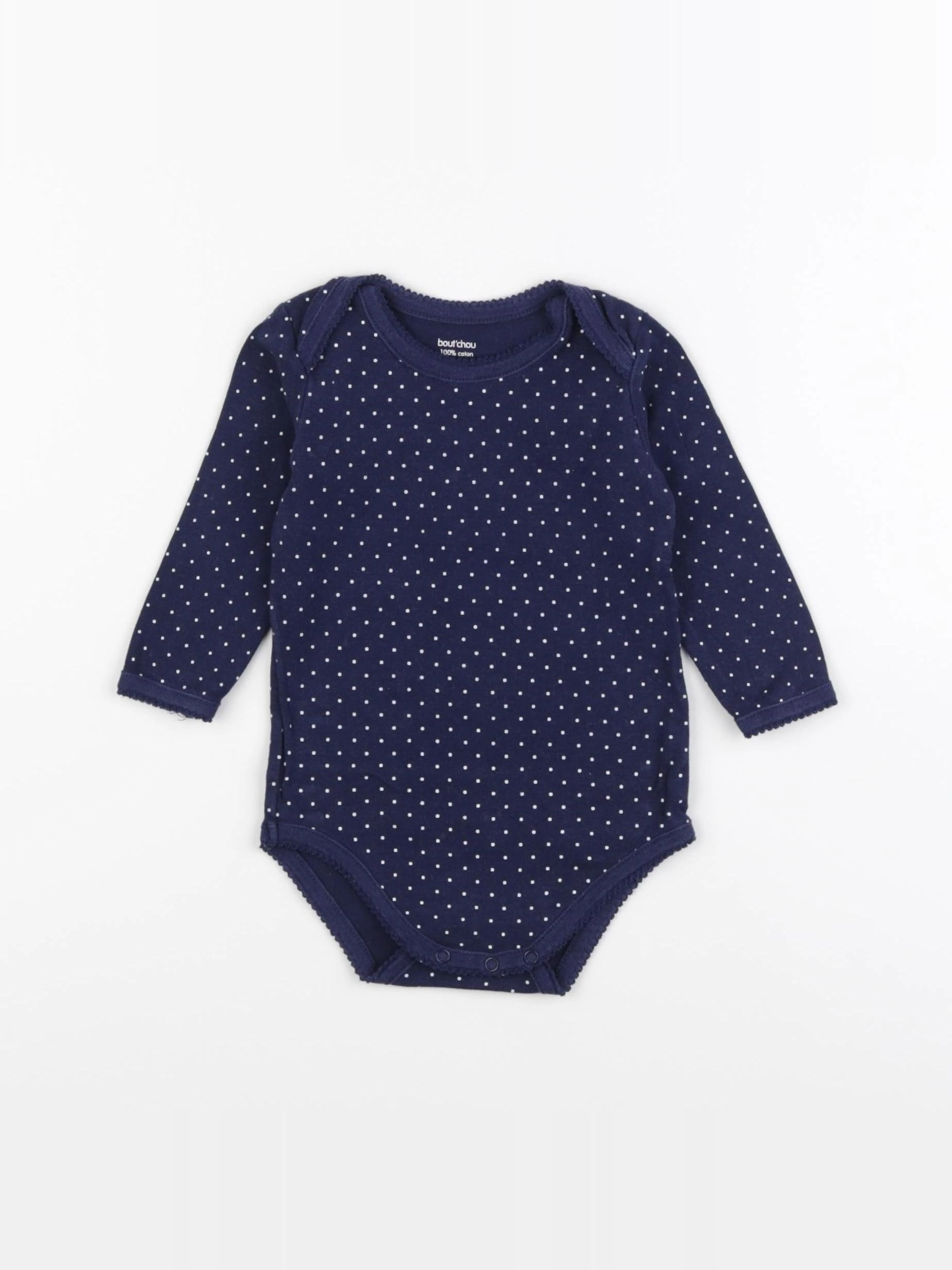 Boutchou - body bleu - 12 mois