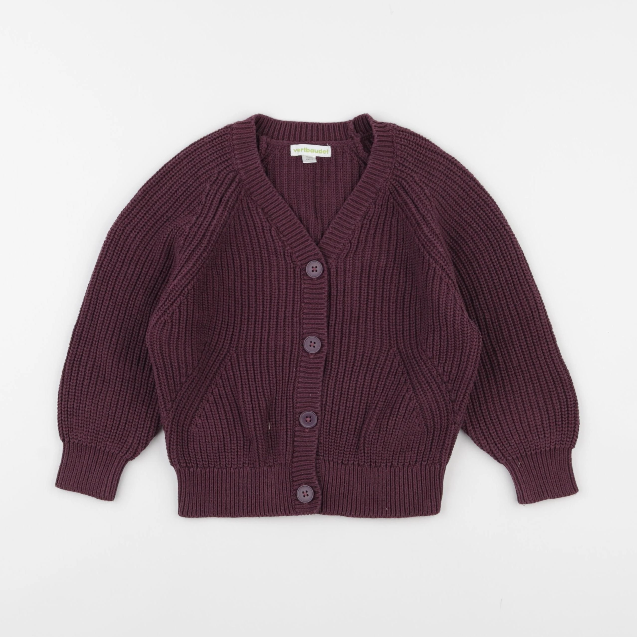 Vertbaudet - gilet violet - 5 ans