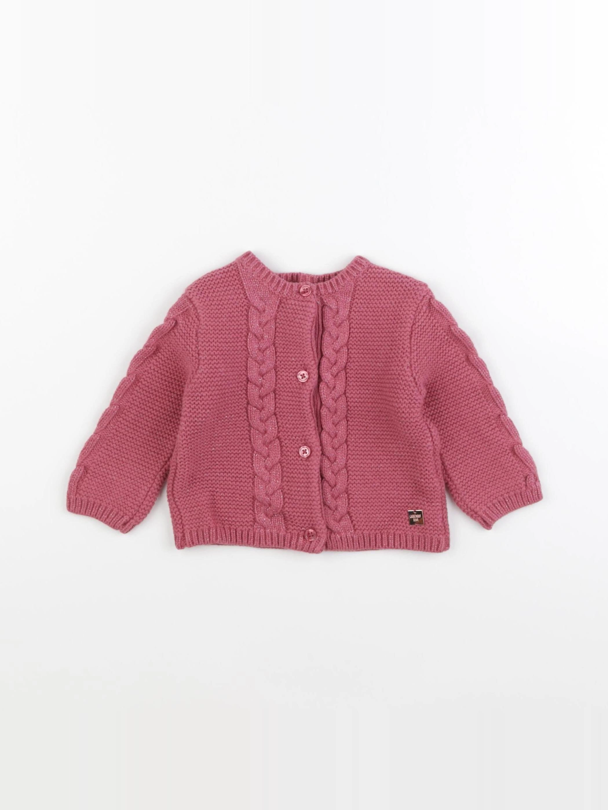 Carrément Beau - pull rose - 9 mois