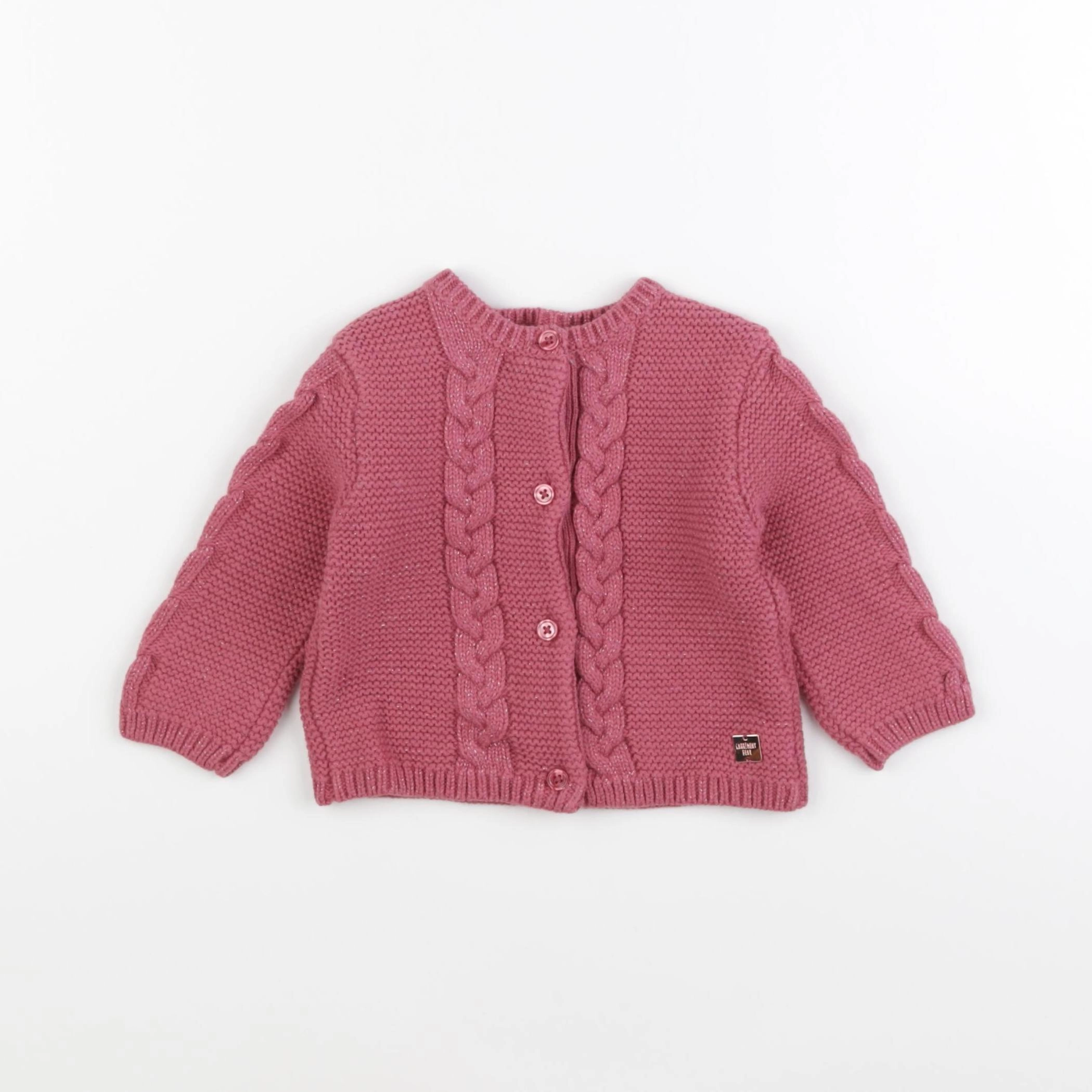 Carrément Beau - pull rose - 9 mois