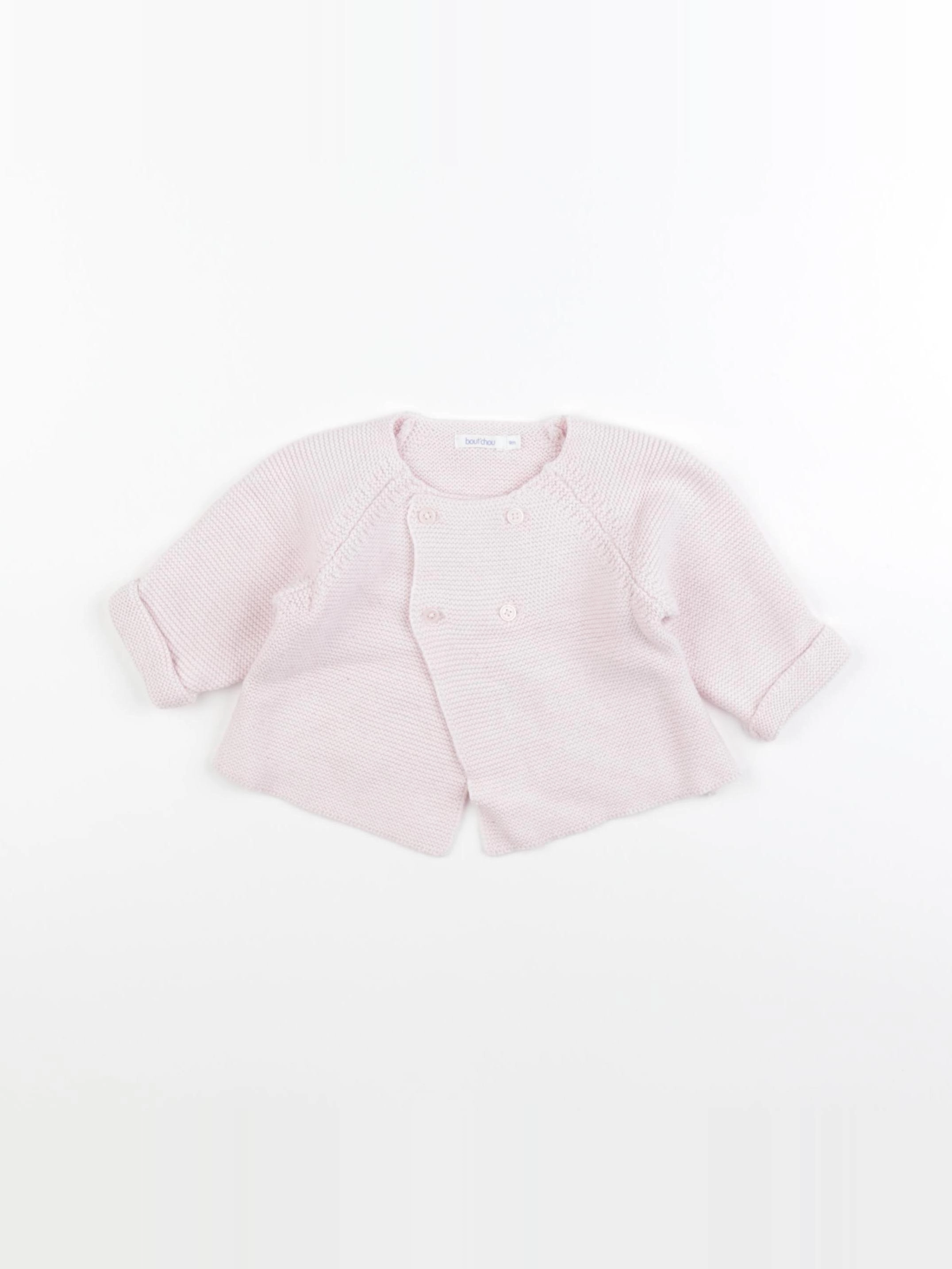Boutchou - gilet rose - 9 mois