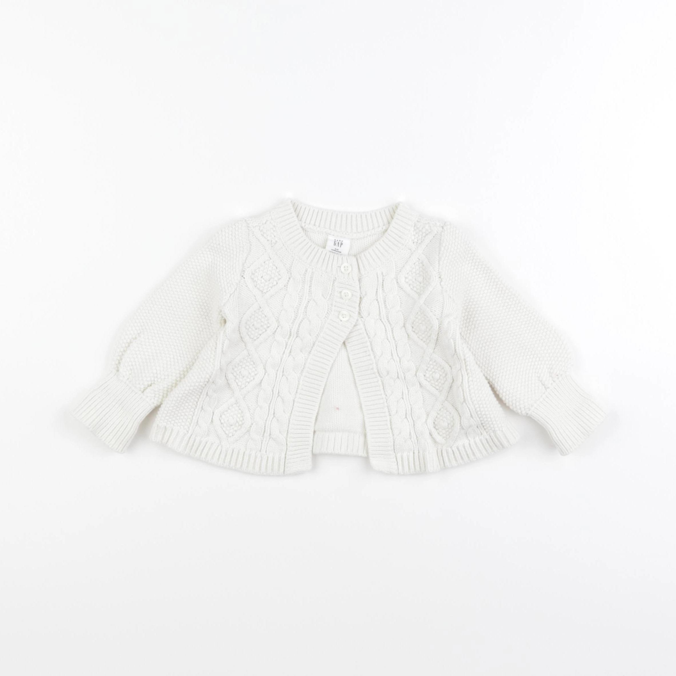 GAP - gilet beige - 6/12 mois