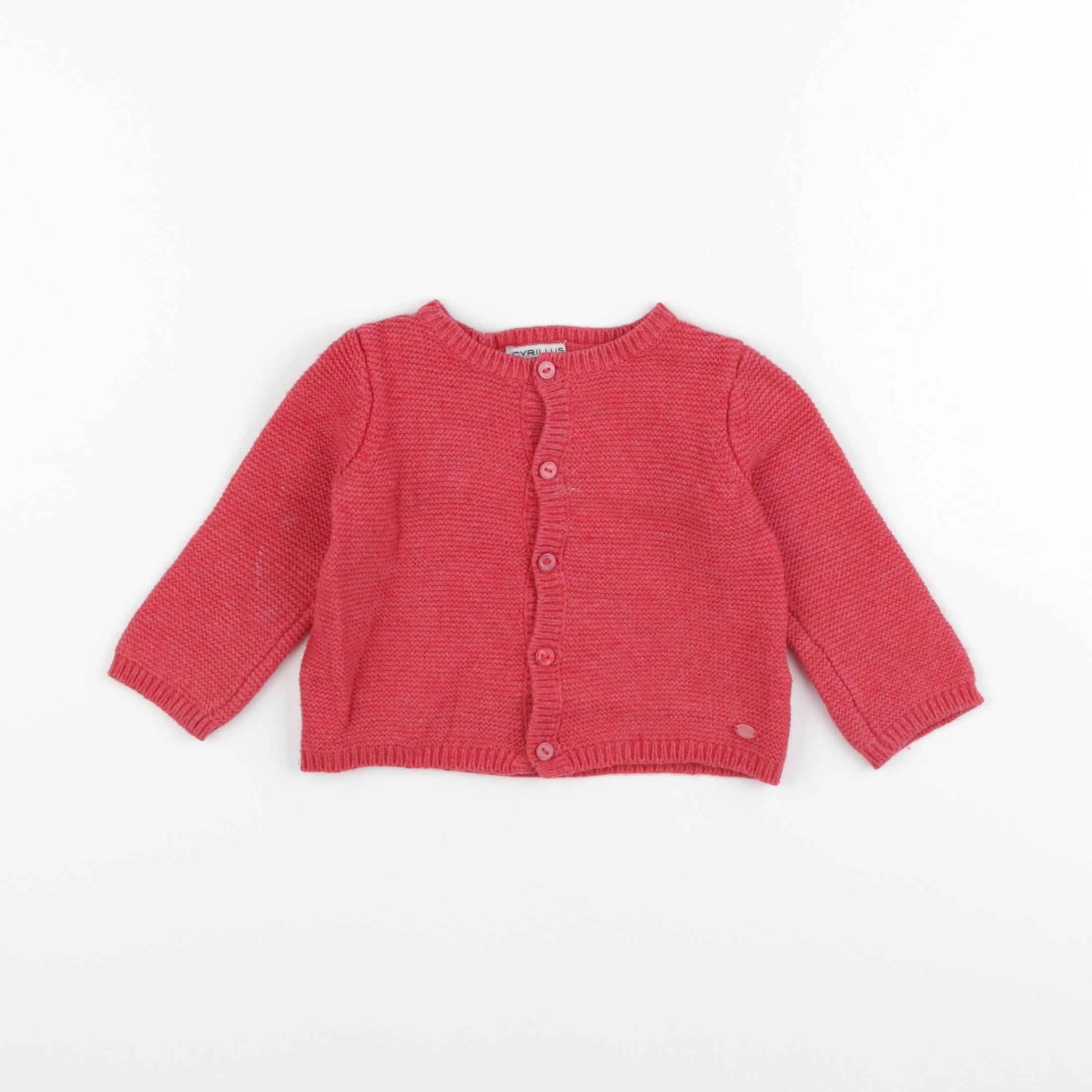 Cyrillus - gilet rouge - 9 mois