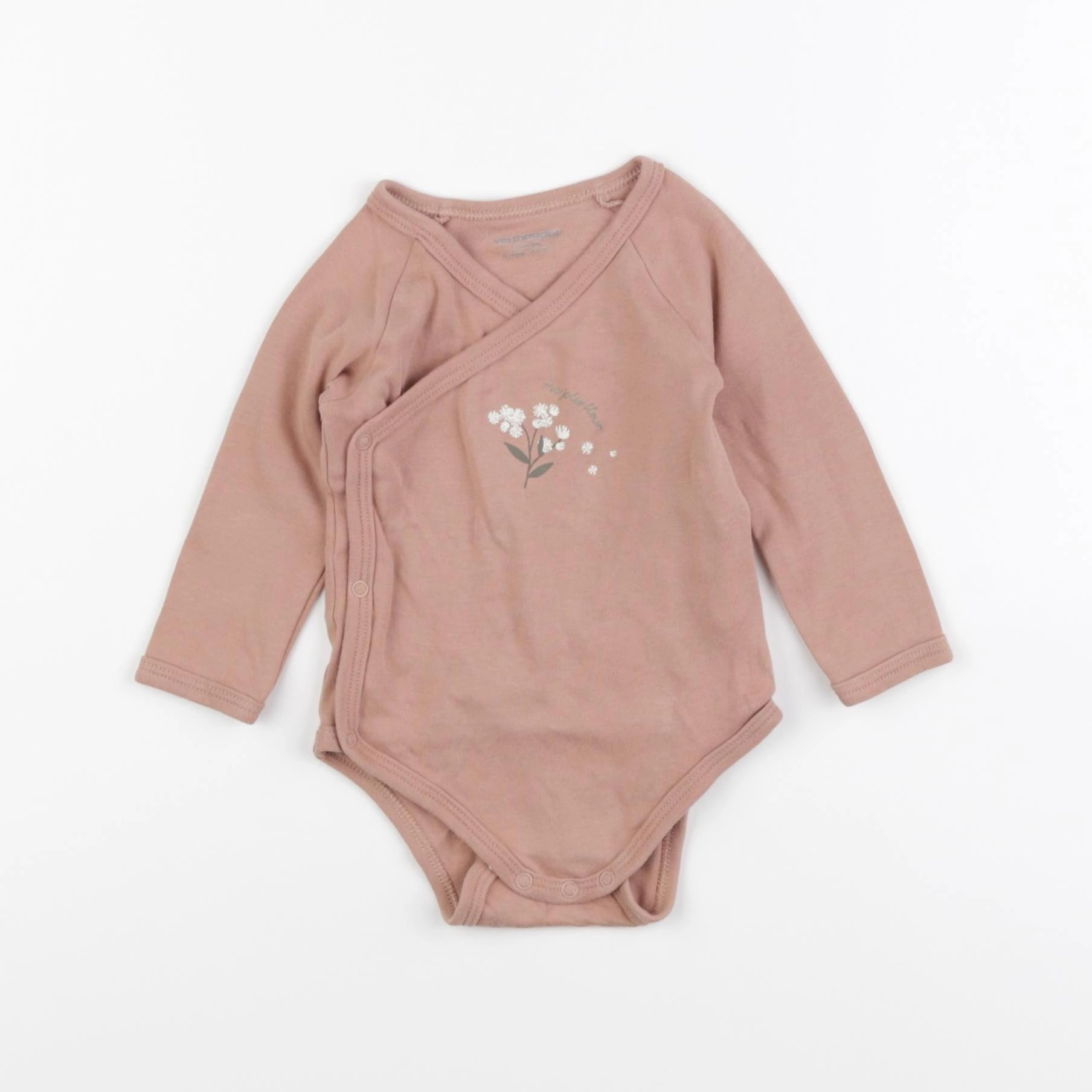 Vertbaudet - body marron - 6 mois