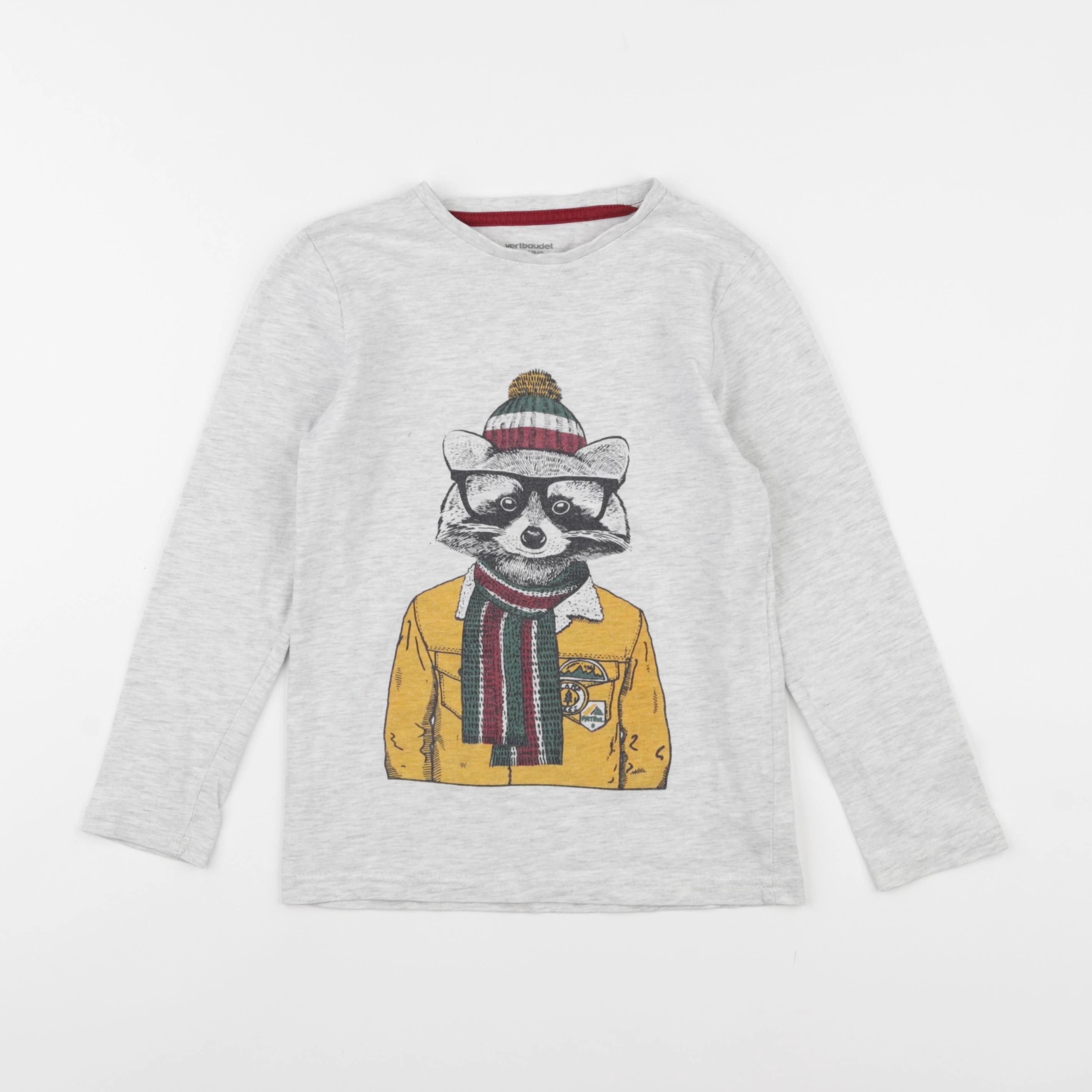 Vertbaudet - tee-shirt gris - 8 ans