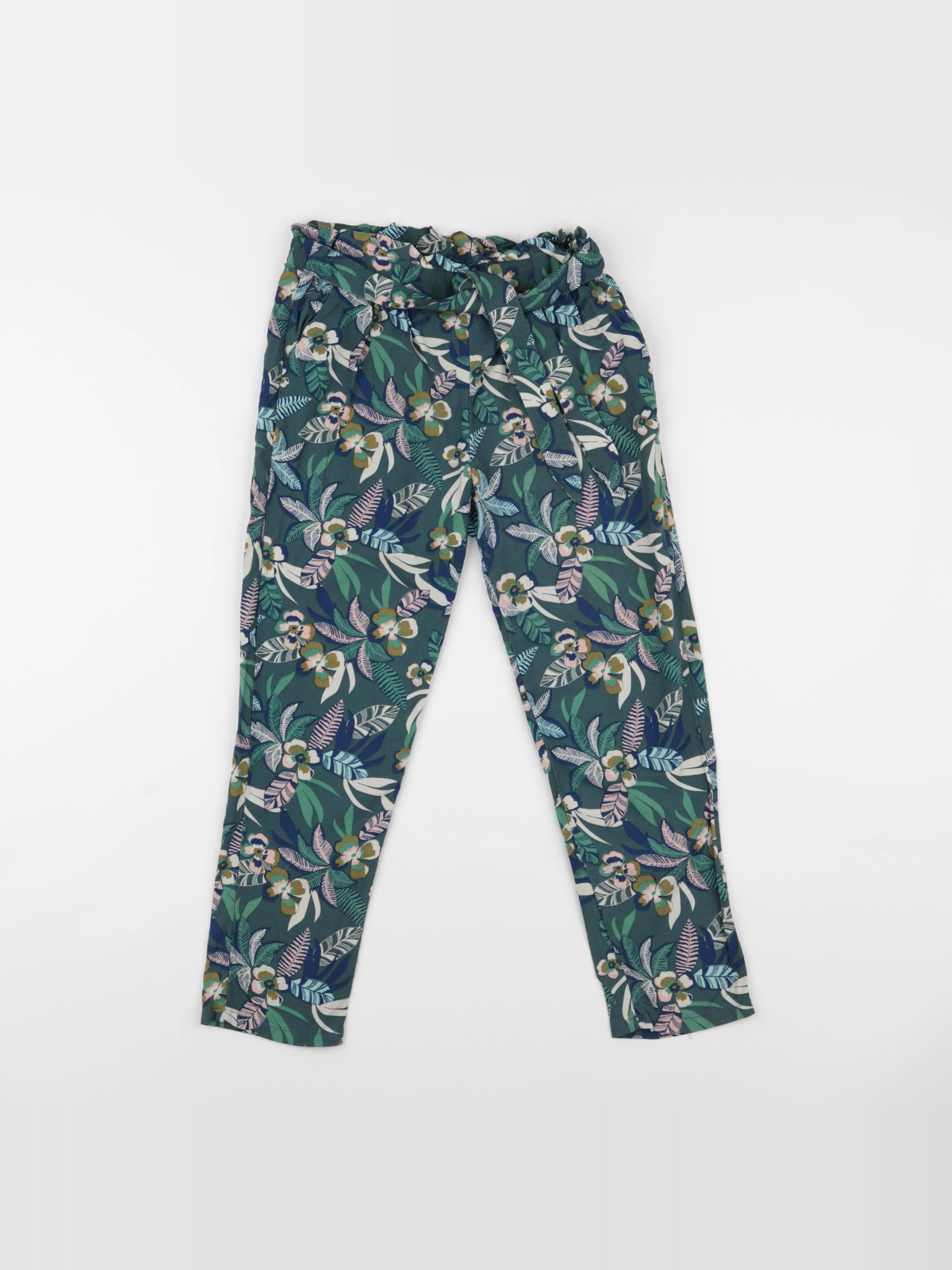 Vertbaudet - pantalon vert - 8 ans