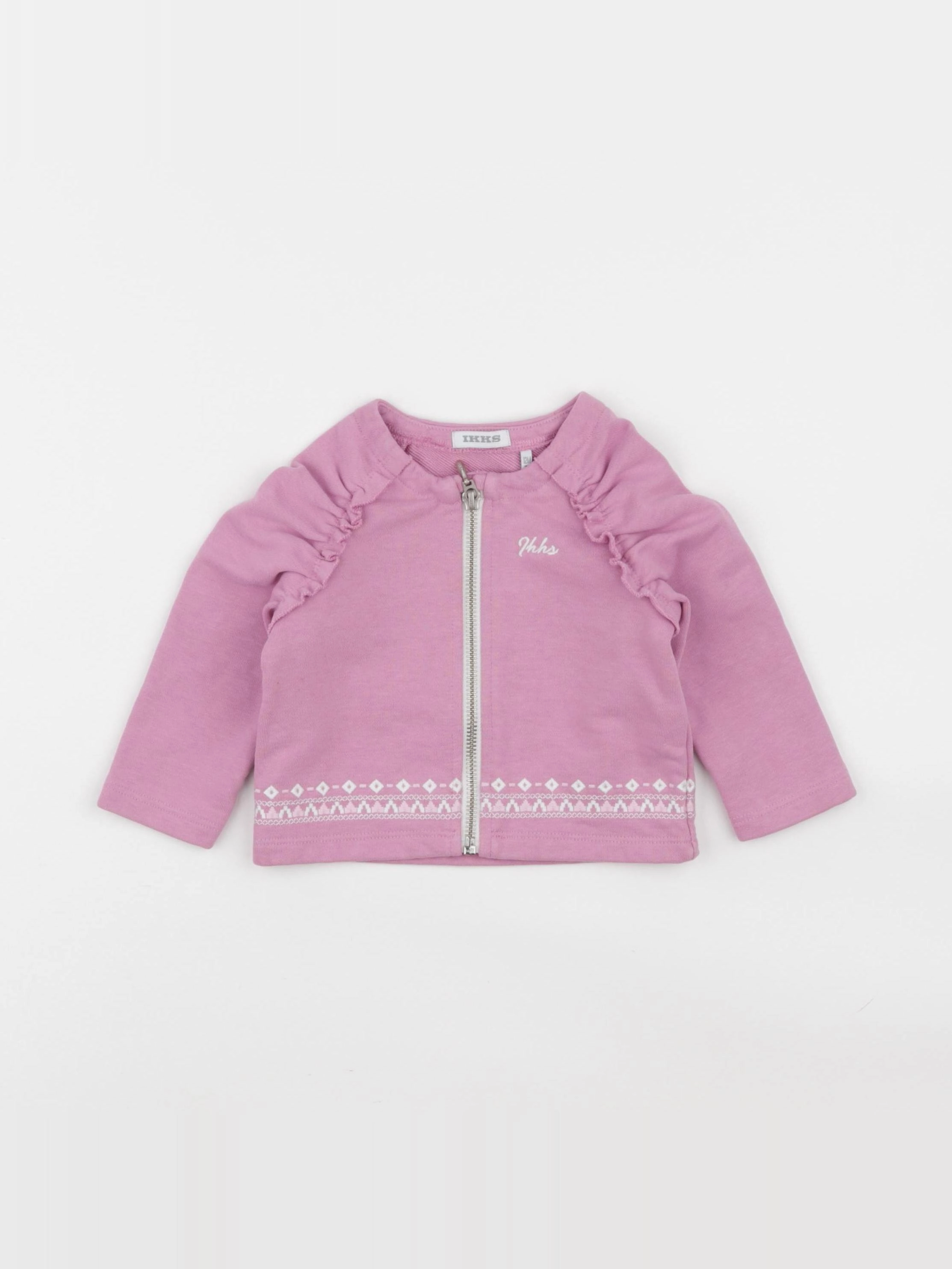 IKKS - sweat rose - 12 mois