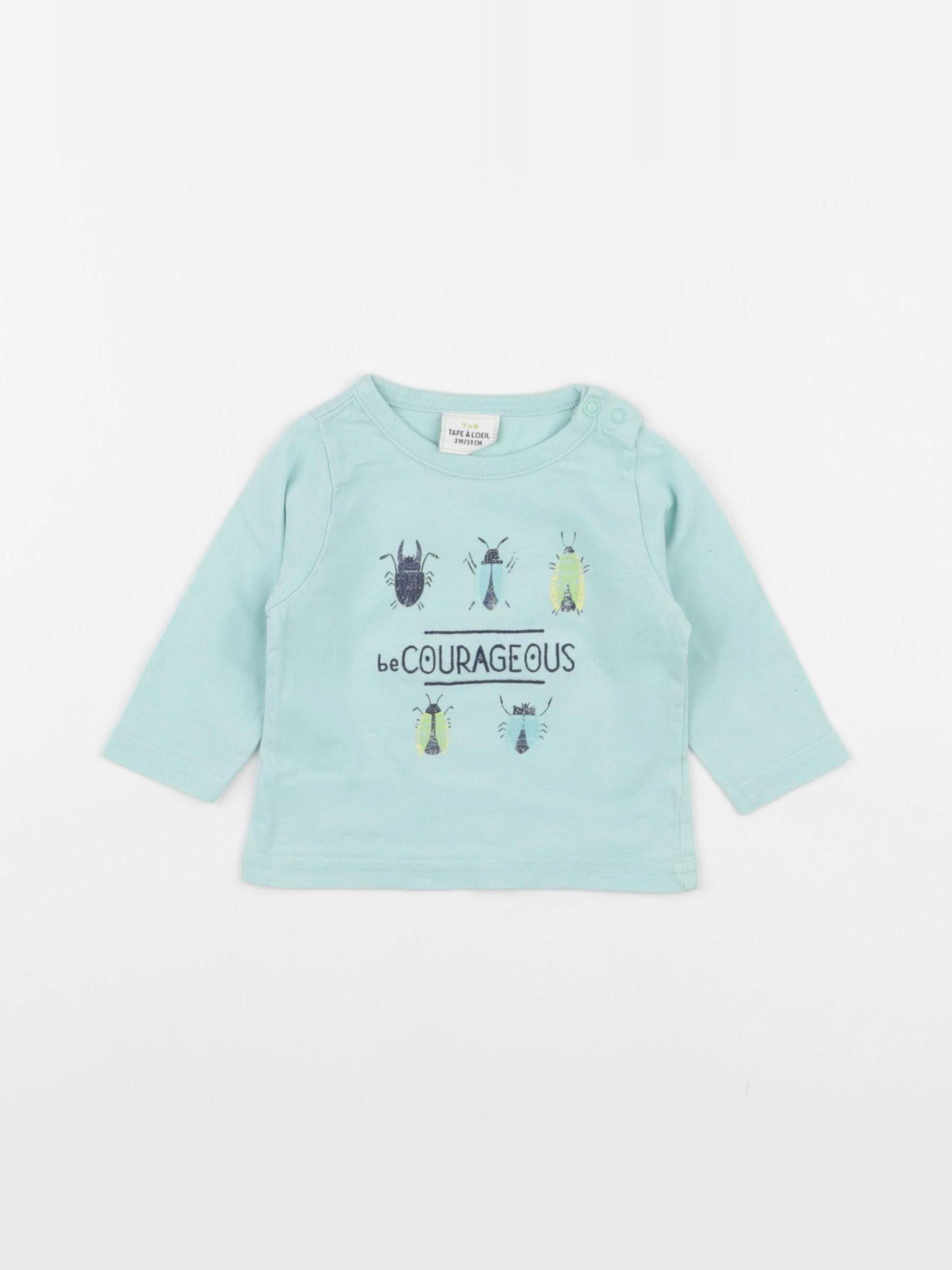 Tape à l'oeil - tee-shirt bleu - 3 mois