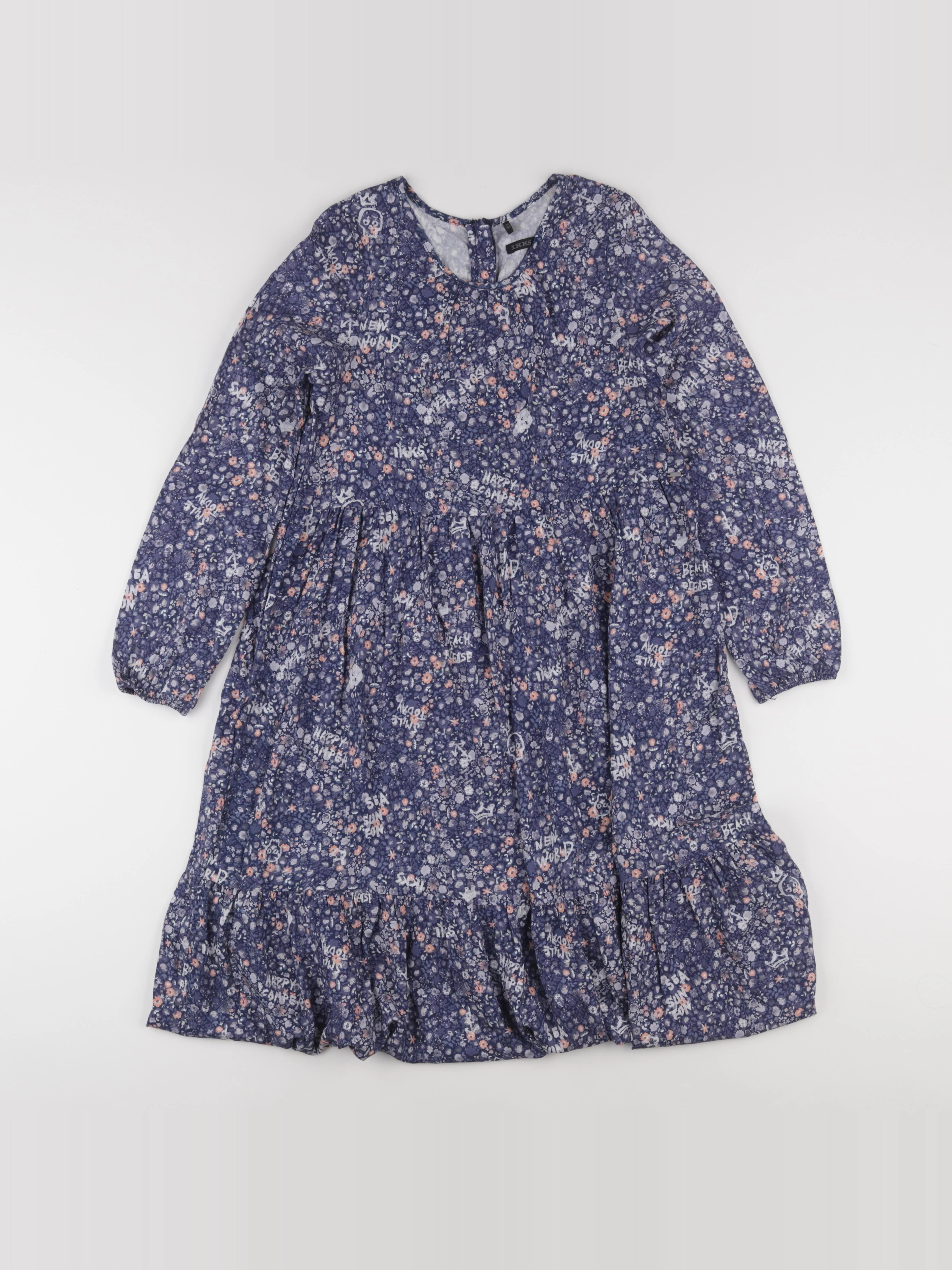IKKS - robe bleu - 10 ans