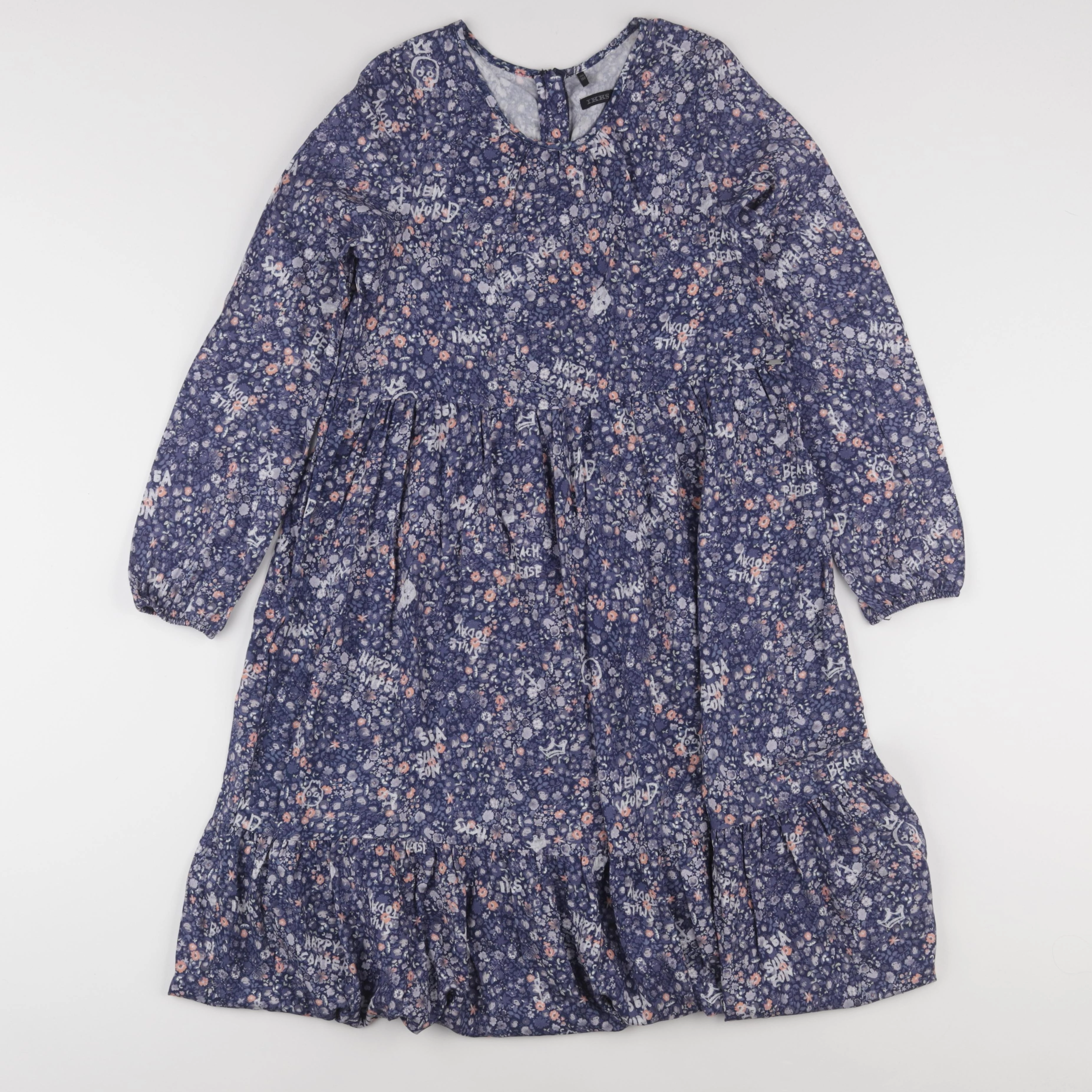 IKKS - robe bleu - 10 ans