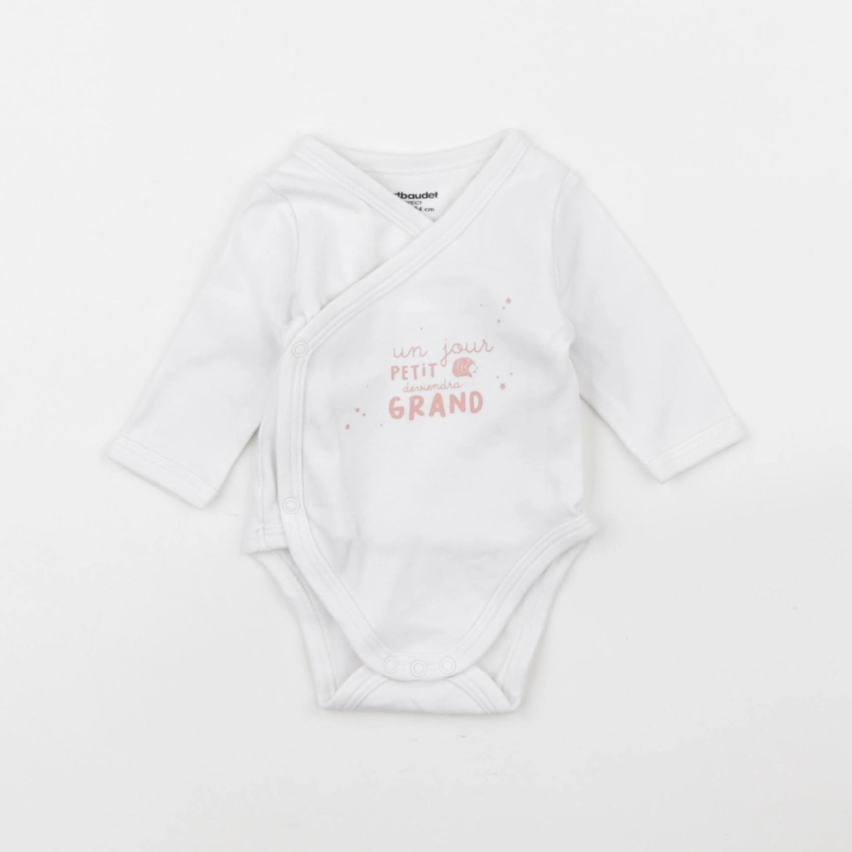 Vertbaudet - body blanc - 1 mois