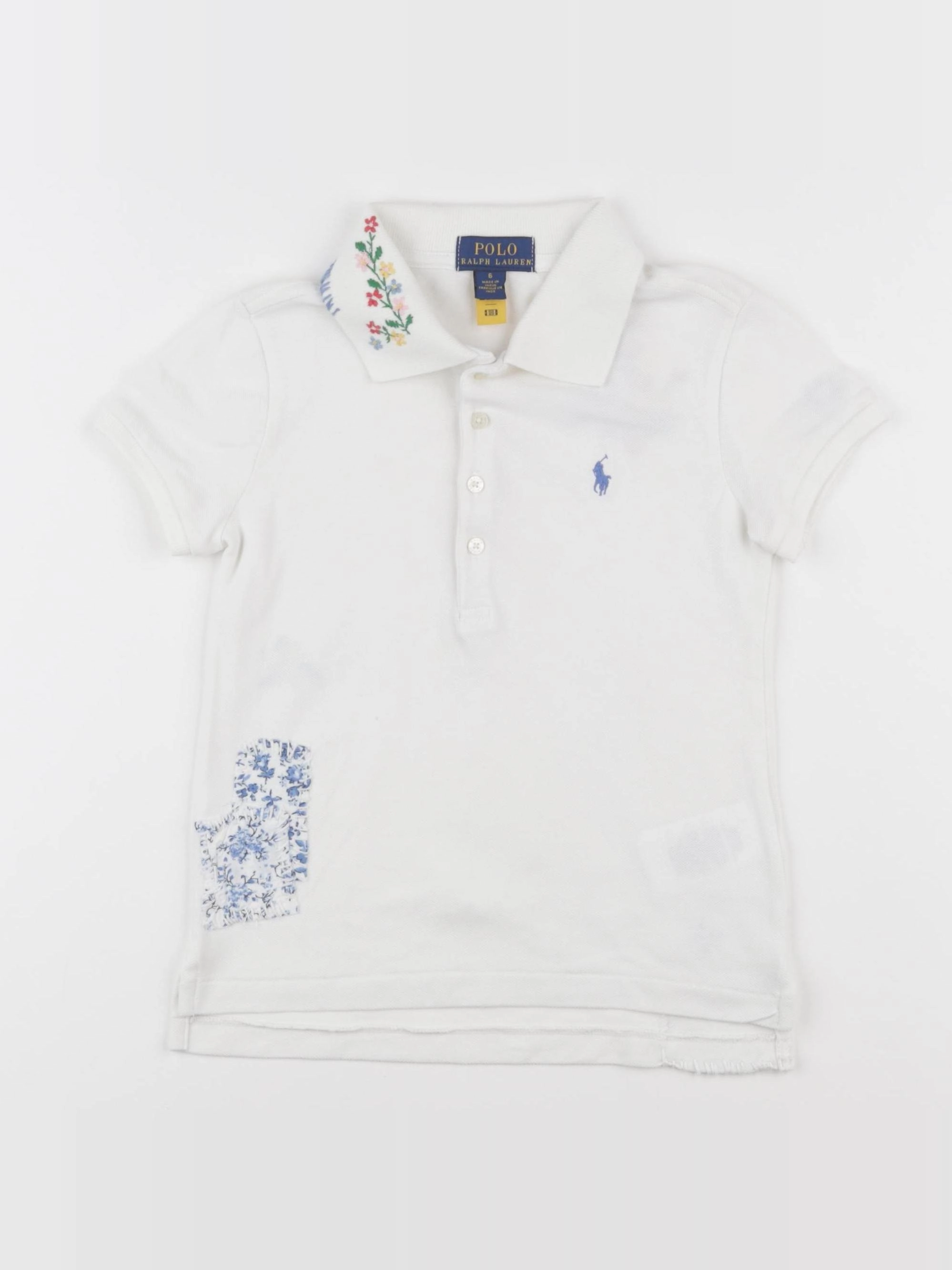 Ralph Lauren - polo imprimé au dos blanc - 6 ans