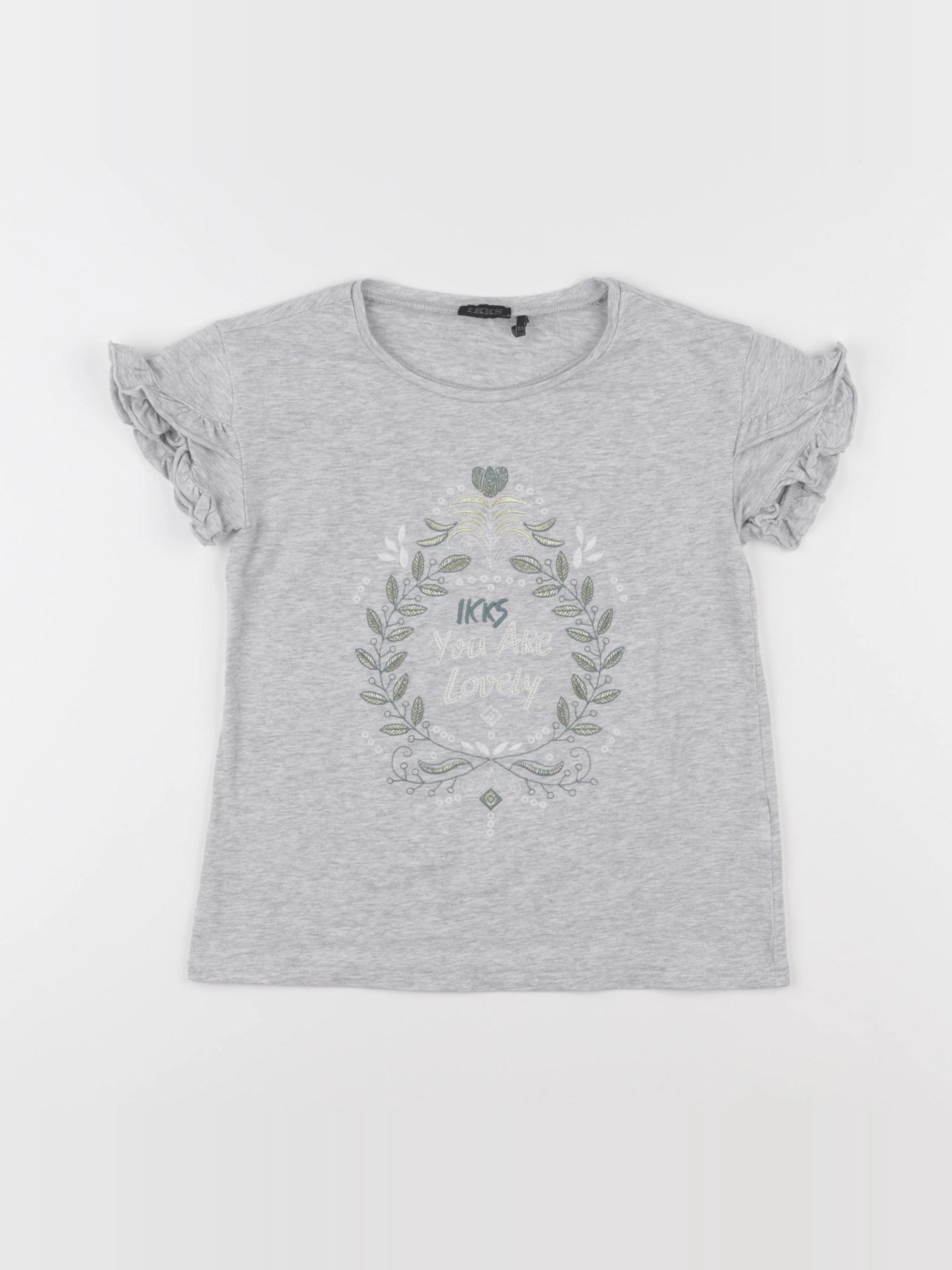 IKKS - tee-shirt gris - 8 ans