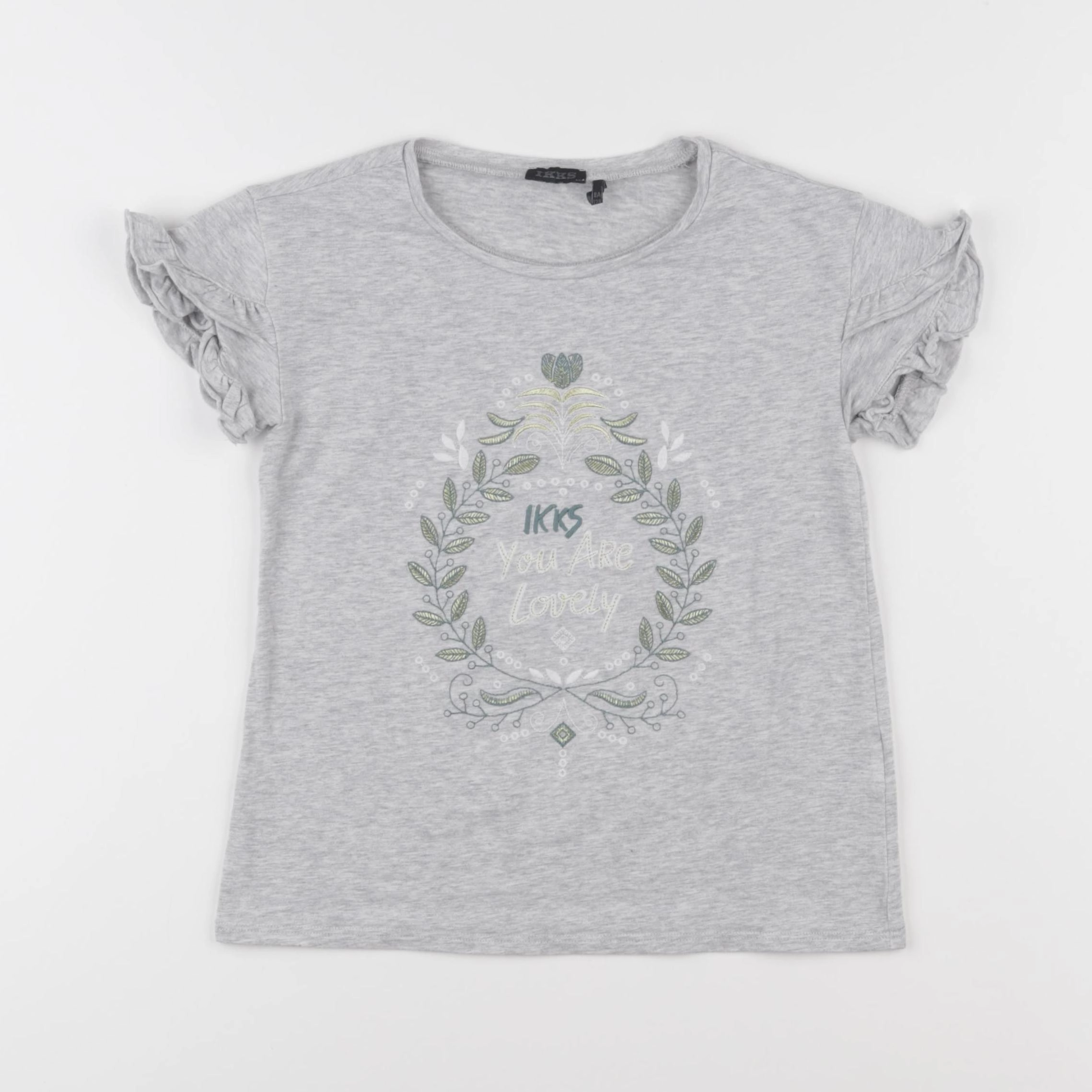 IKKS - tee-shirt gris - 8 ans