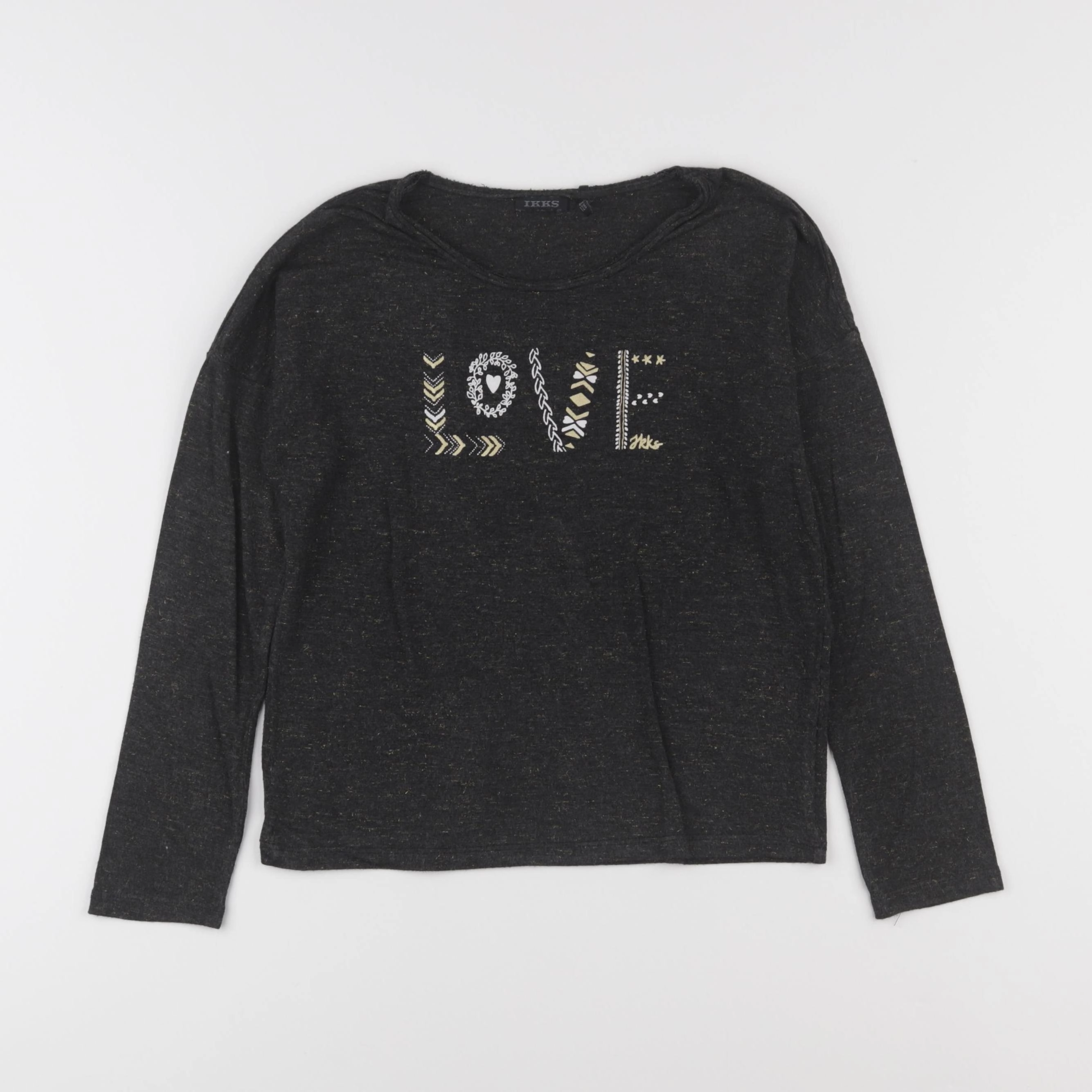 IKKS - tee-shirt gris - 8 ans