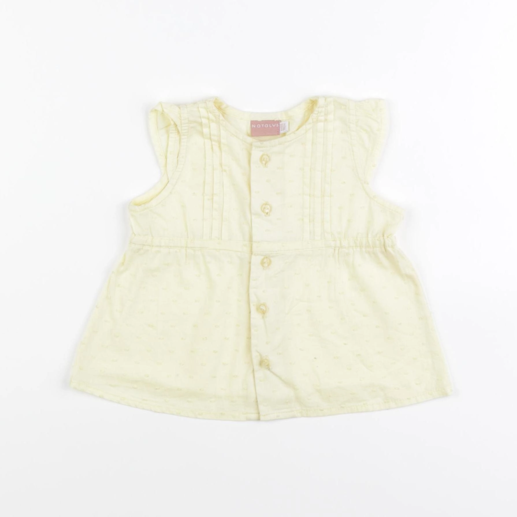 Natalys - blouse jaune - 9 mois