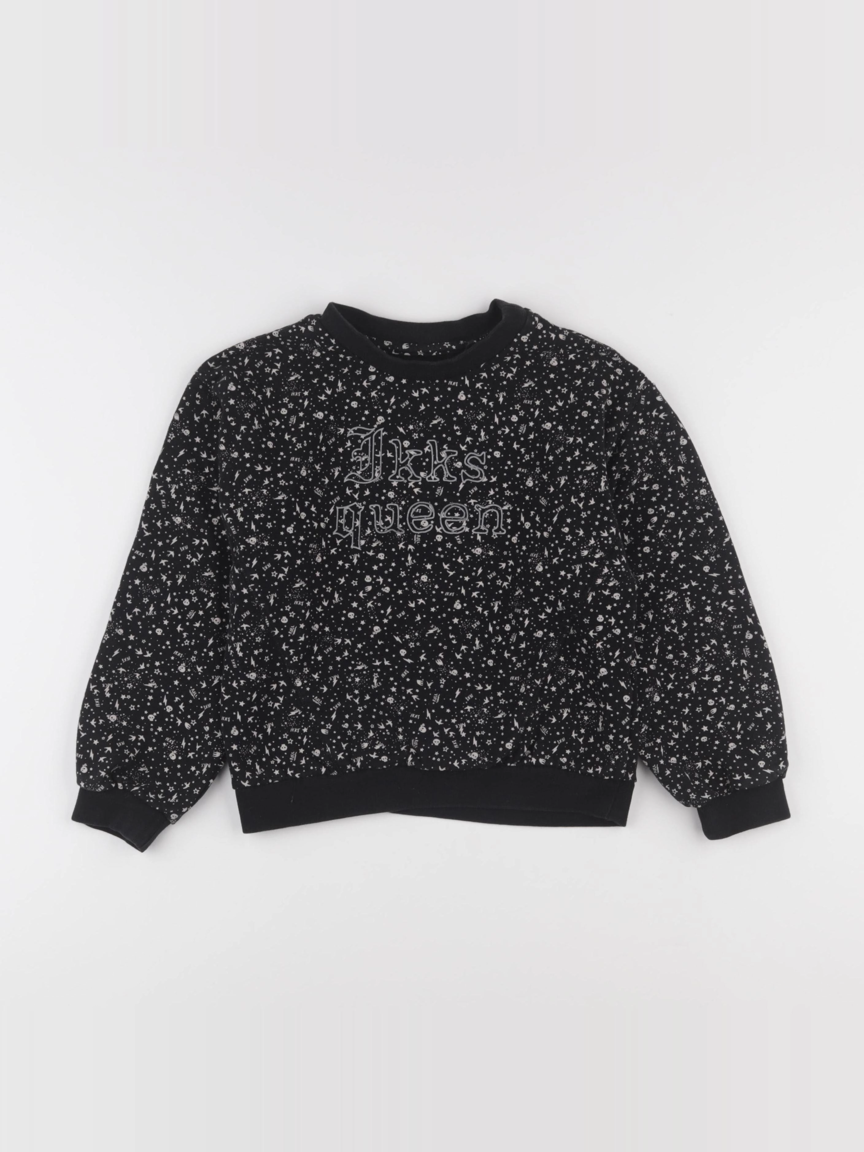 IKKS - sweat noir - 8 ans