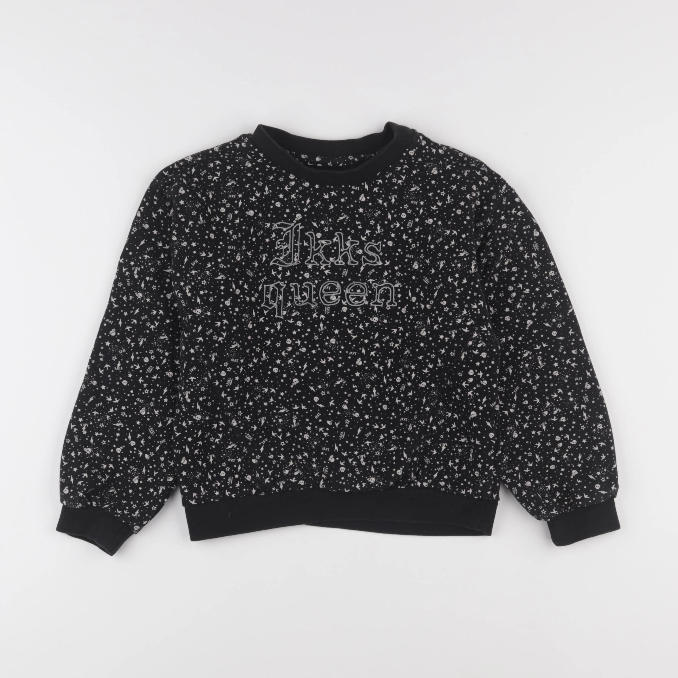 IKKS - sweat noir - 8 ans