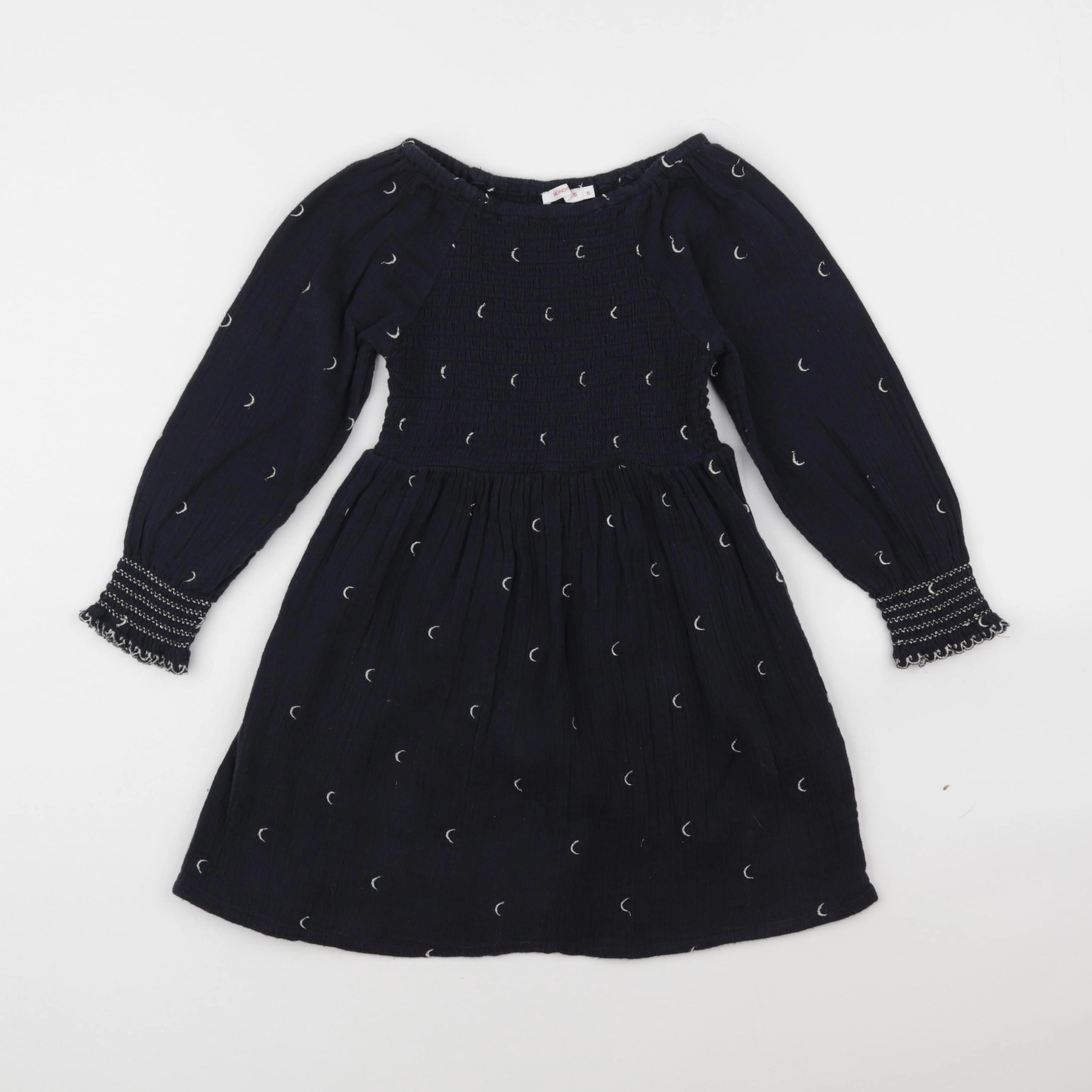 Monoprix - robe bleu - 5 ans